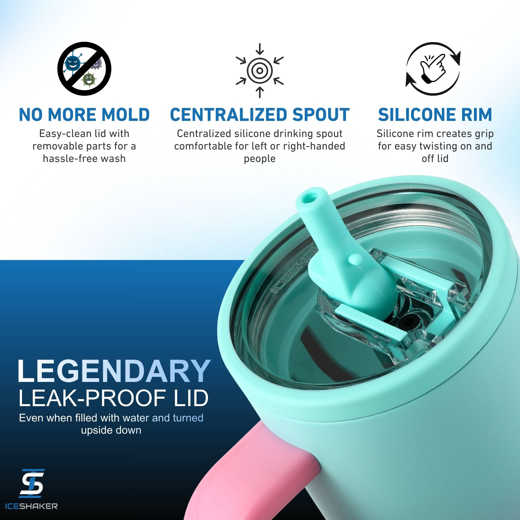 32oz Legend Series Stainless Steel Shaker Bottles | Ice Shaker