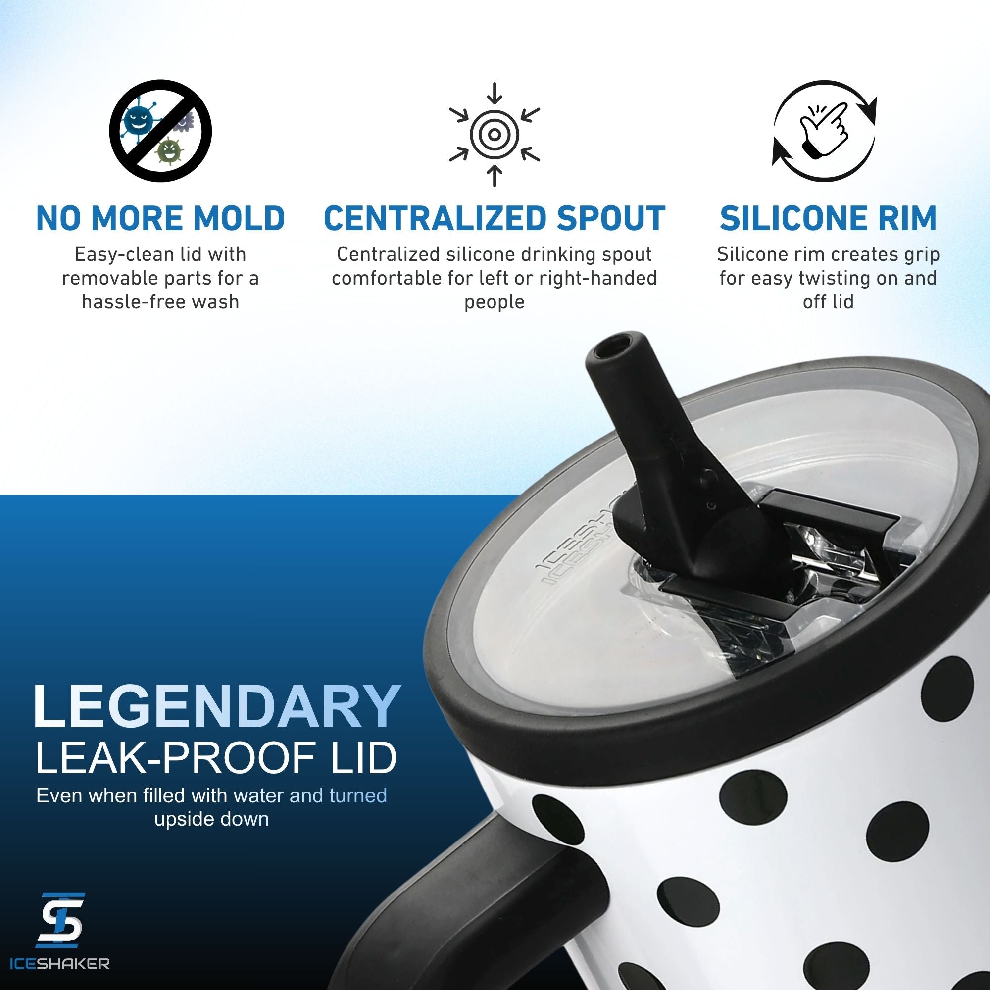 Ice Shaker Legend Series Stainless Steel Shaker Bottles