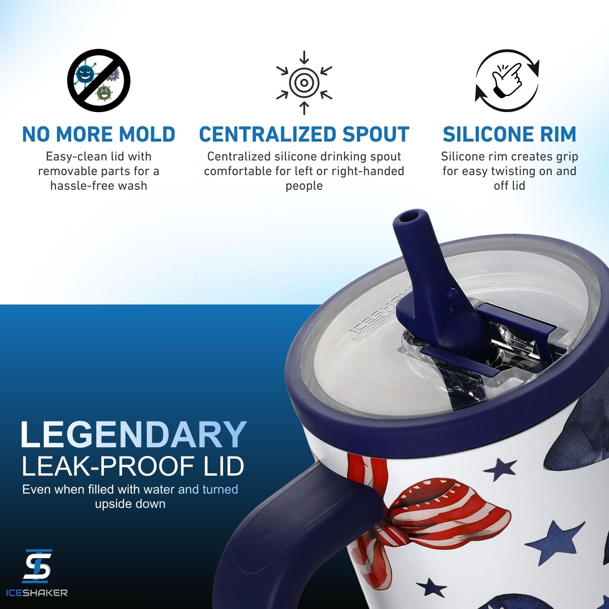 32oz Legend Series Stainless Steel Shaker Bottles | Ice Shaker