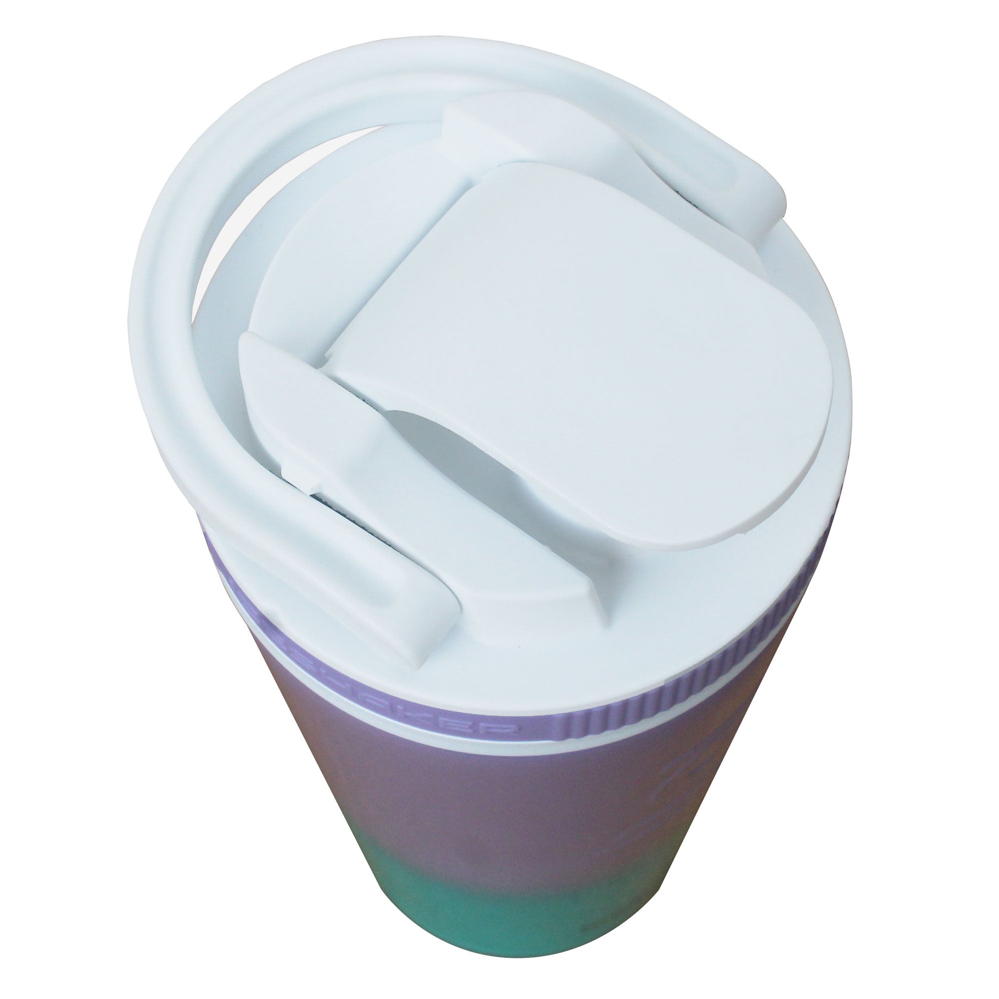 26oz Shaker Lid - White Lid with Mermaid Band