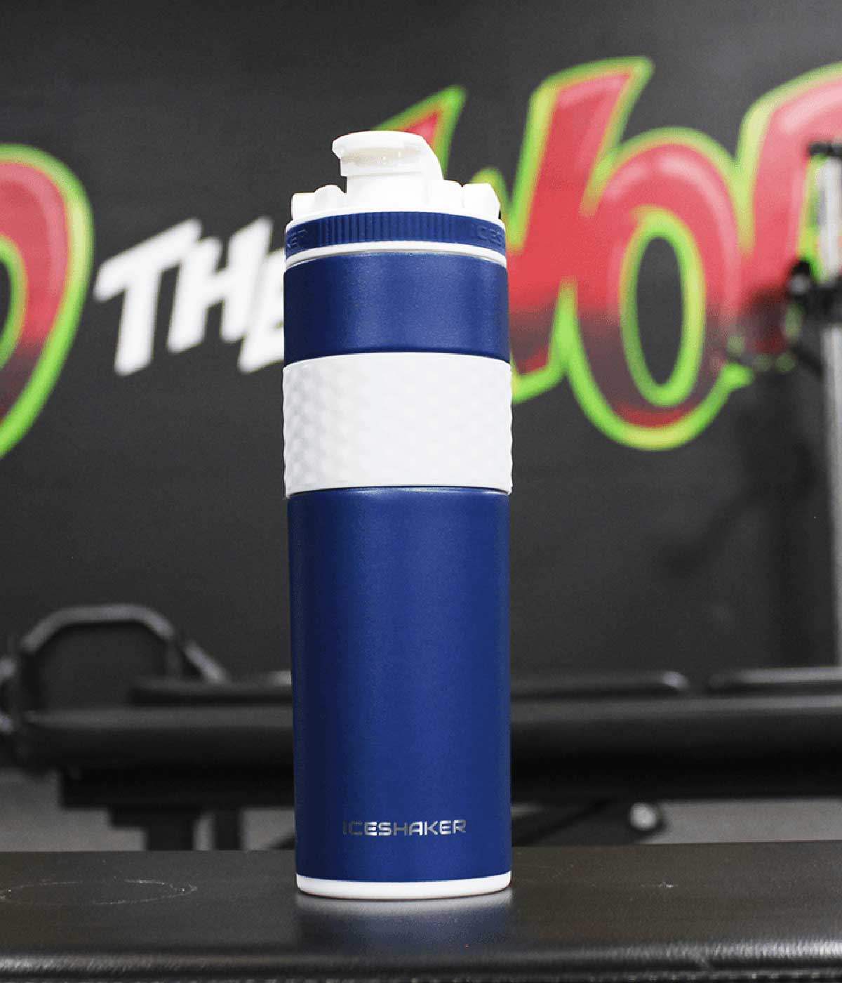 RuK 20oz Stainless Steel Skinny Ice Shaker Bottle