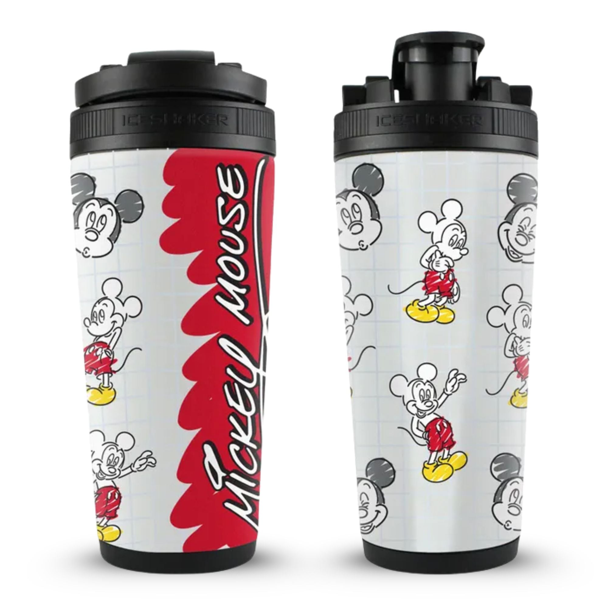mickeyです。 Disney's Mickey Mouse Drawings 4D Shaker Bottle | Ice Shaker