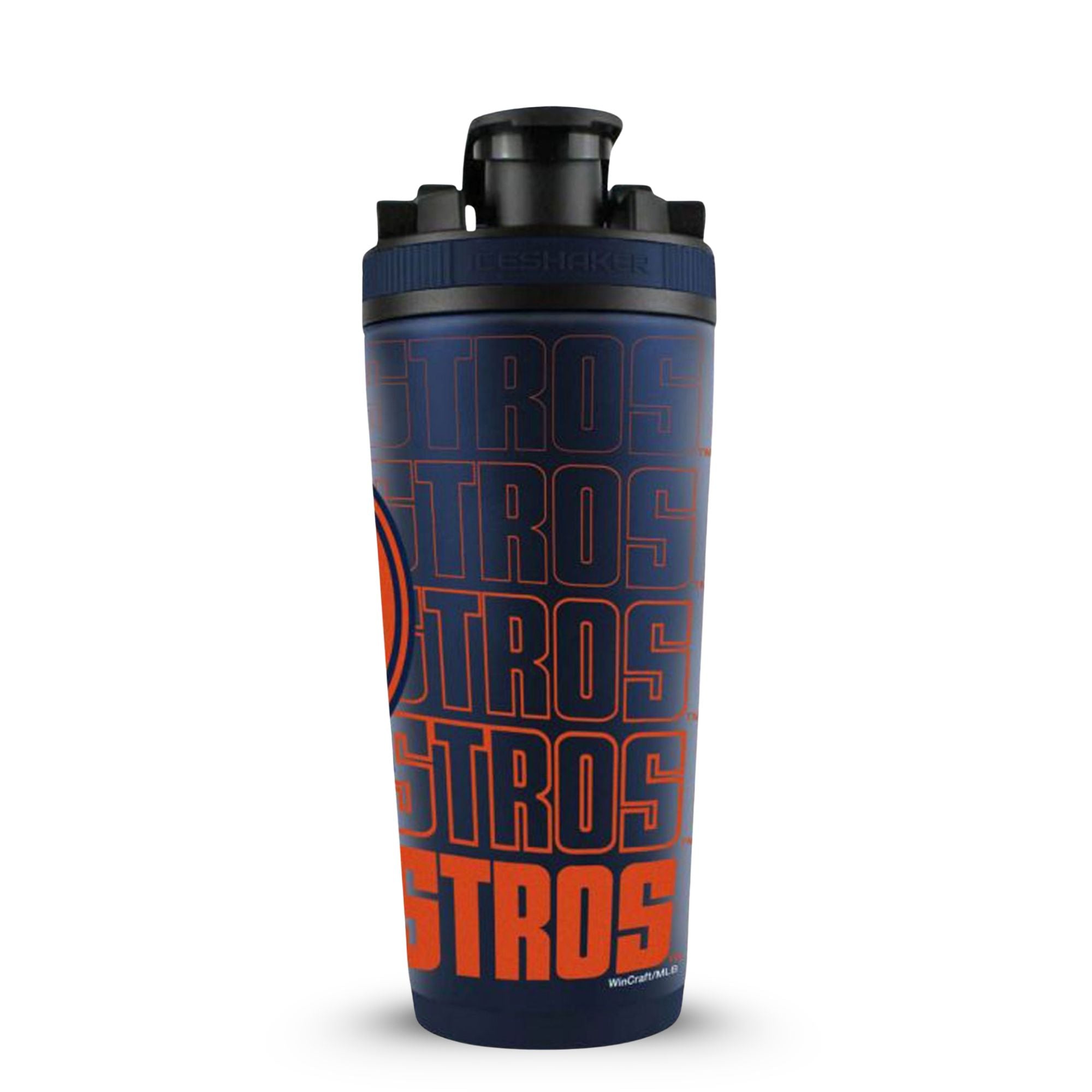 Official MLB Houston Astros 4D Insulated Shaker Bottle | Ice Shaker