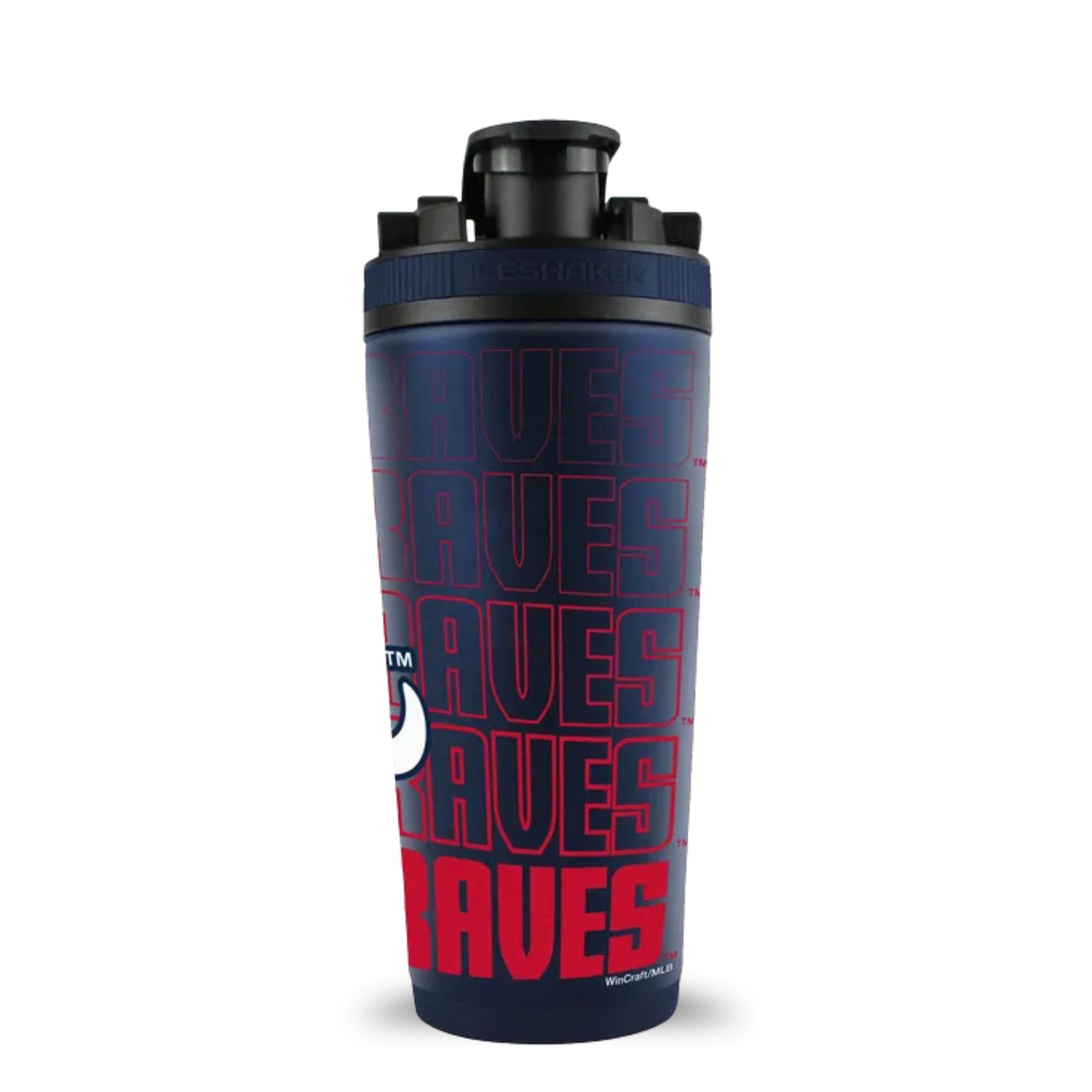 Official MLB Atlanta Braves Stainless Steel Shaker Bottle | Ice Shaker