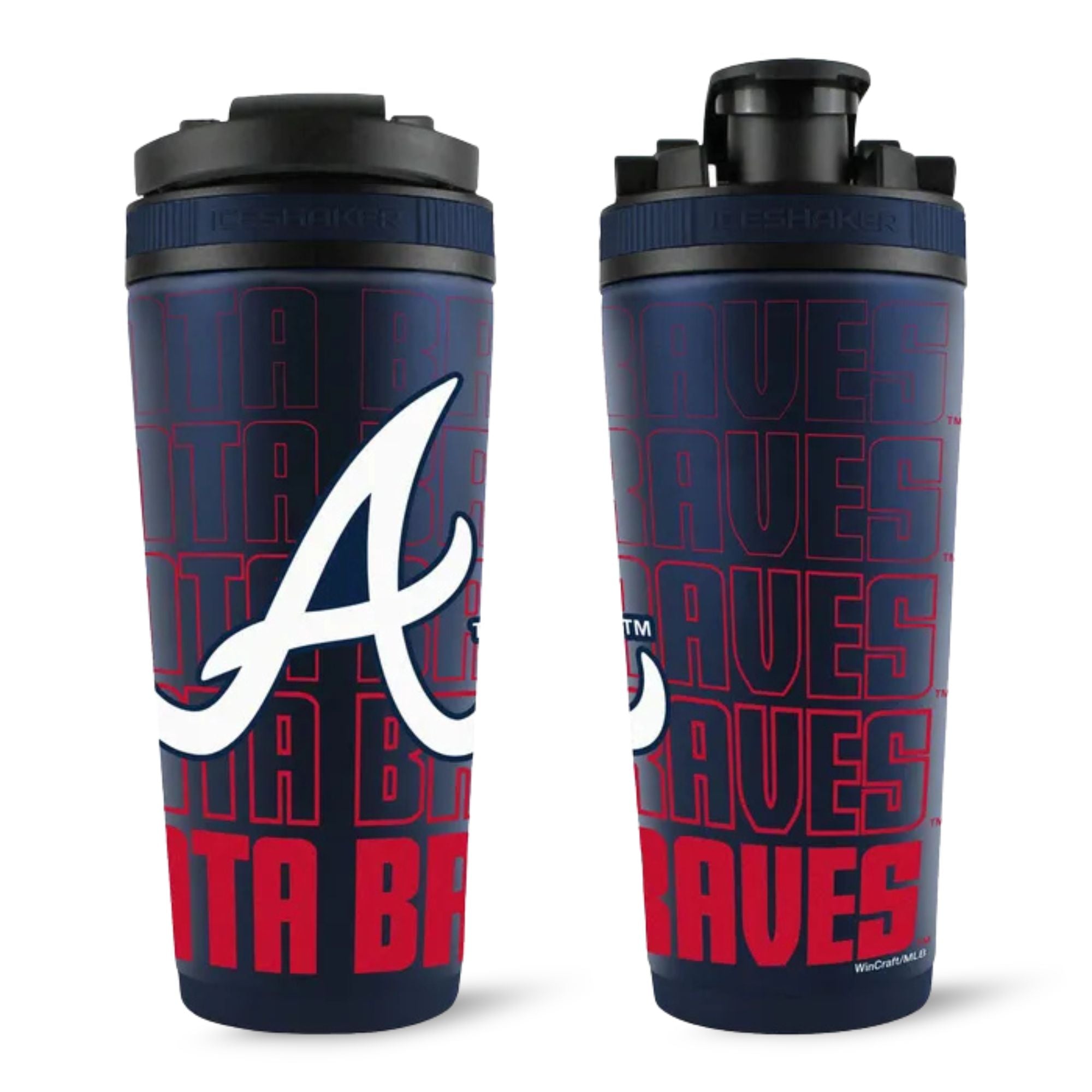 Official MLB Atlanta Braves Stainless Steel Shaker Bottle | Ice Shaker