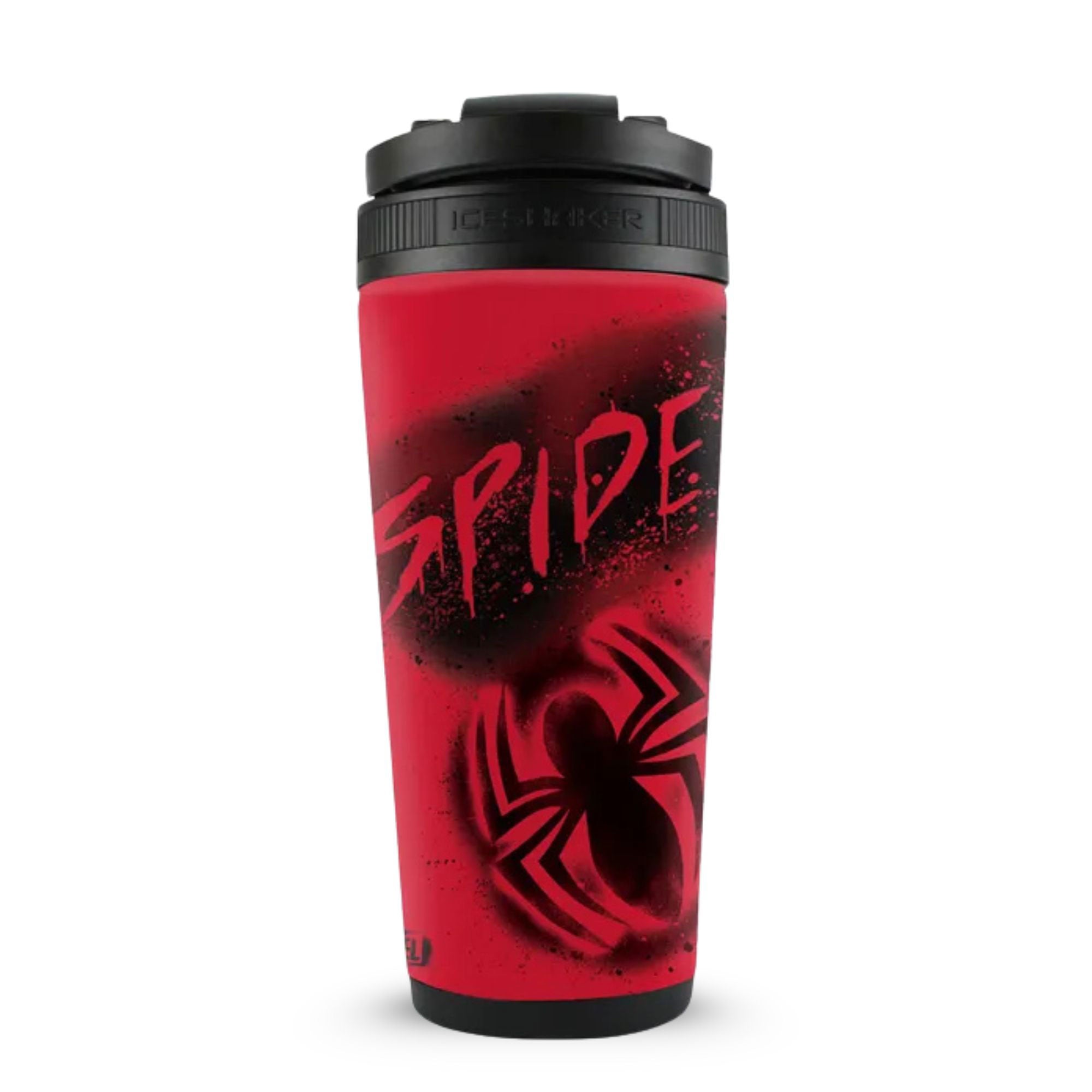 Spray Painted Spiderman Stainless Steel Water Bottle | Ice Shaker