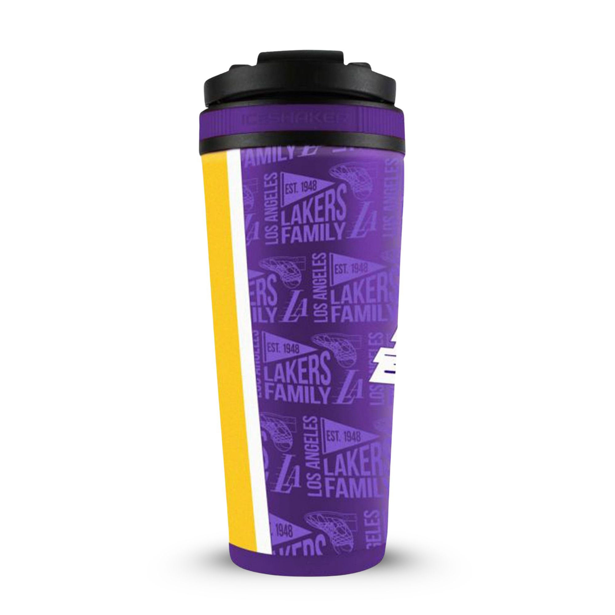 Official NBA Los Angeles Lakers 4D Shaker Bottle | Ice Shaker