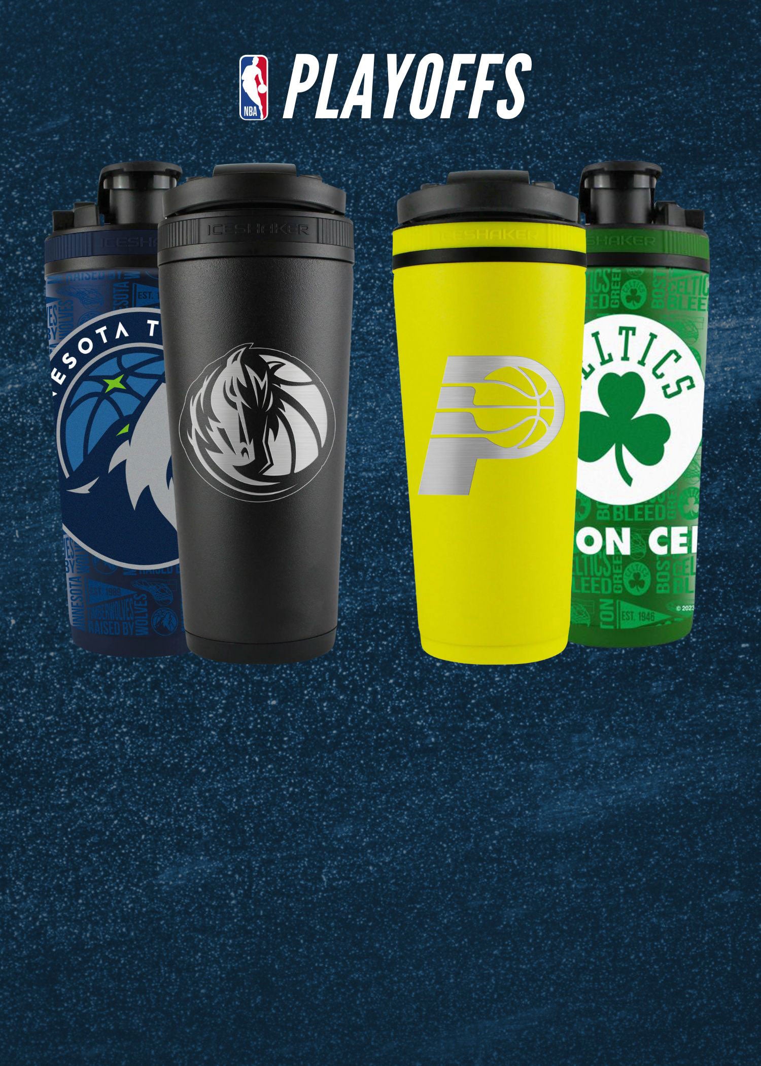 Rep your team with Officially Licensed NBA Ice Shakers. Shop Minnesota Timberwolves, Dallas Mavericks, Indiana Pacers, and Boston Celtics Ice Shaker Now.