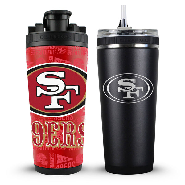 NFL San Francisco 49ers Ice Shaker & Water Bottle Bundle