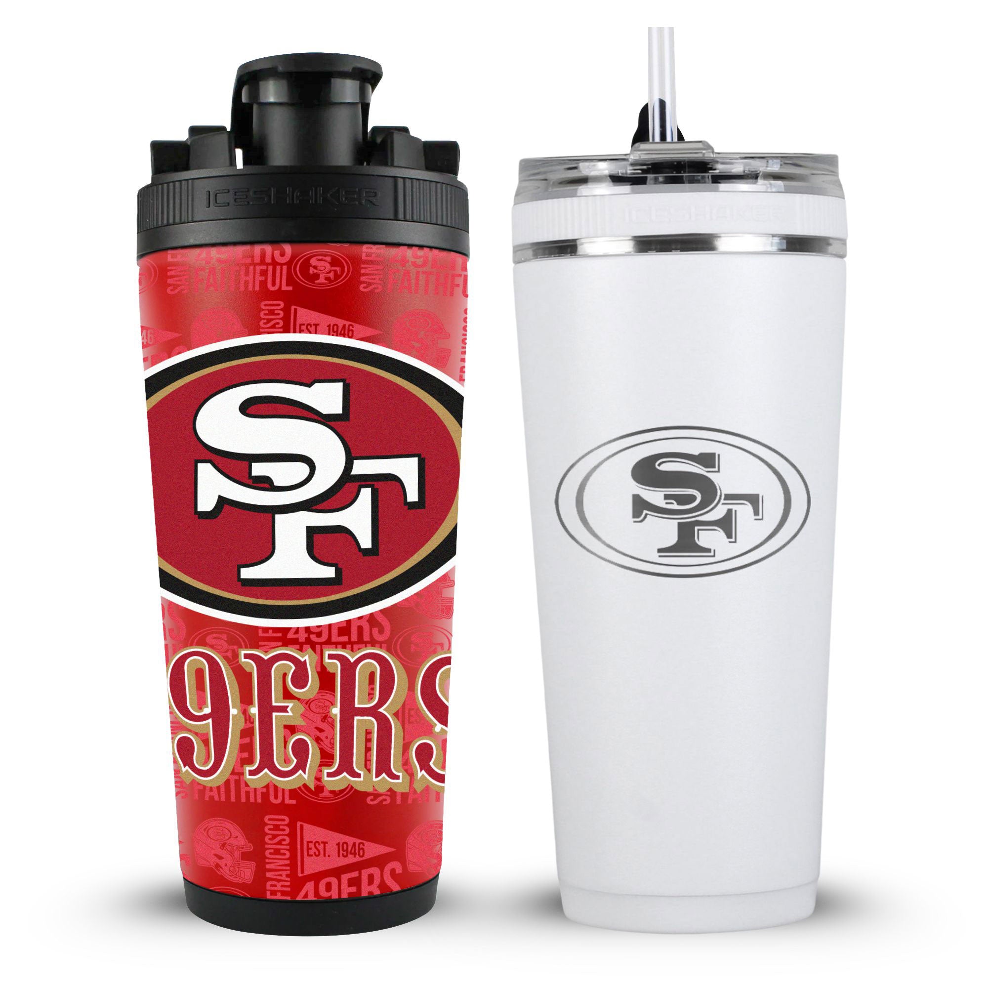 NFL San Francisco 49ers Ice Shaker & Water Bottle Bundle