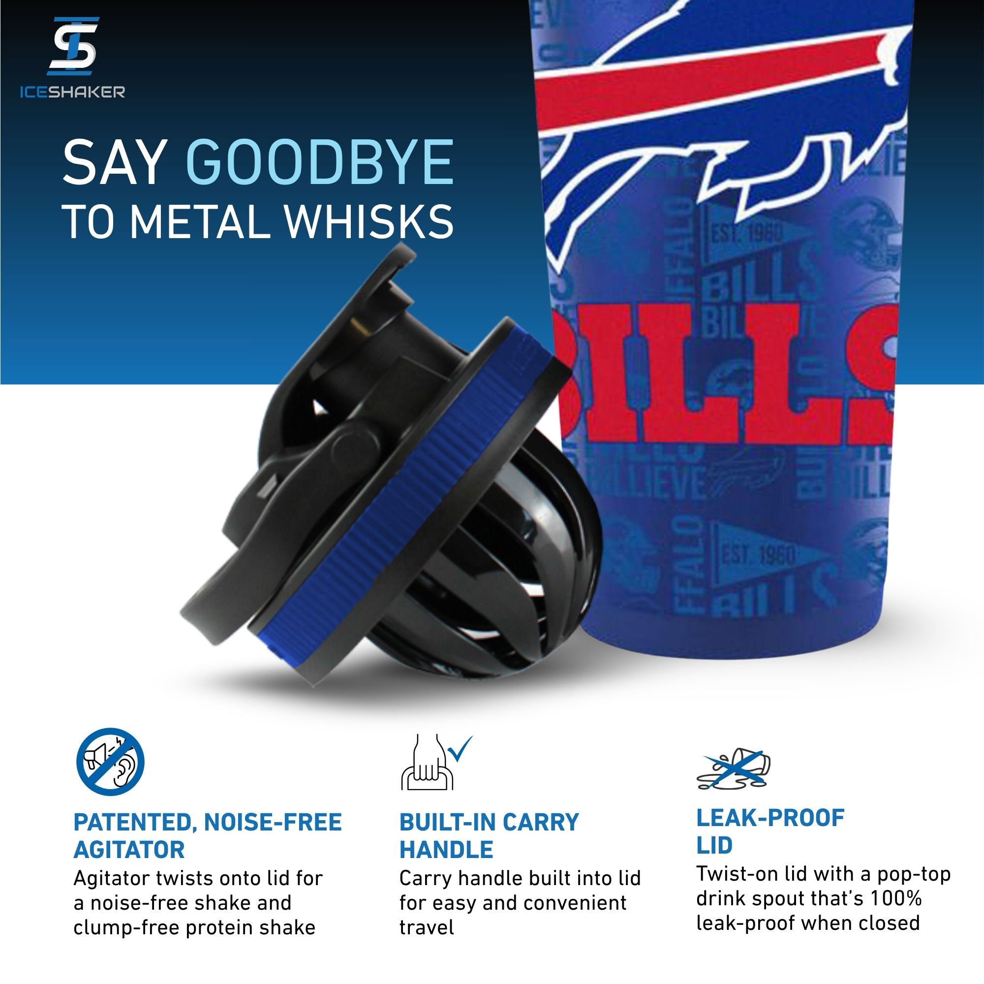 Officially Licensed Buffalo Bills 4D Ice Shaker