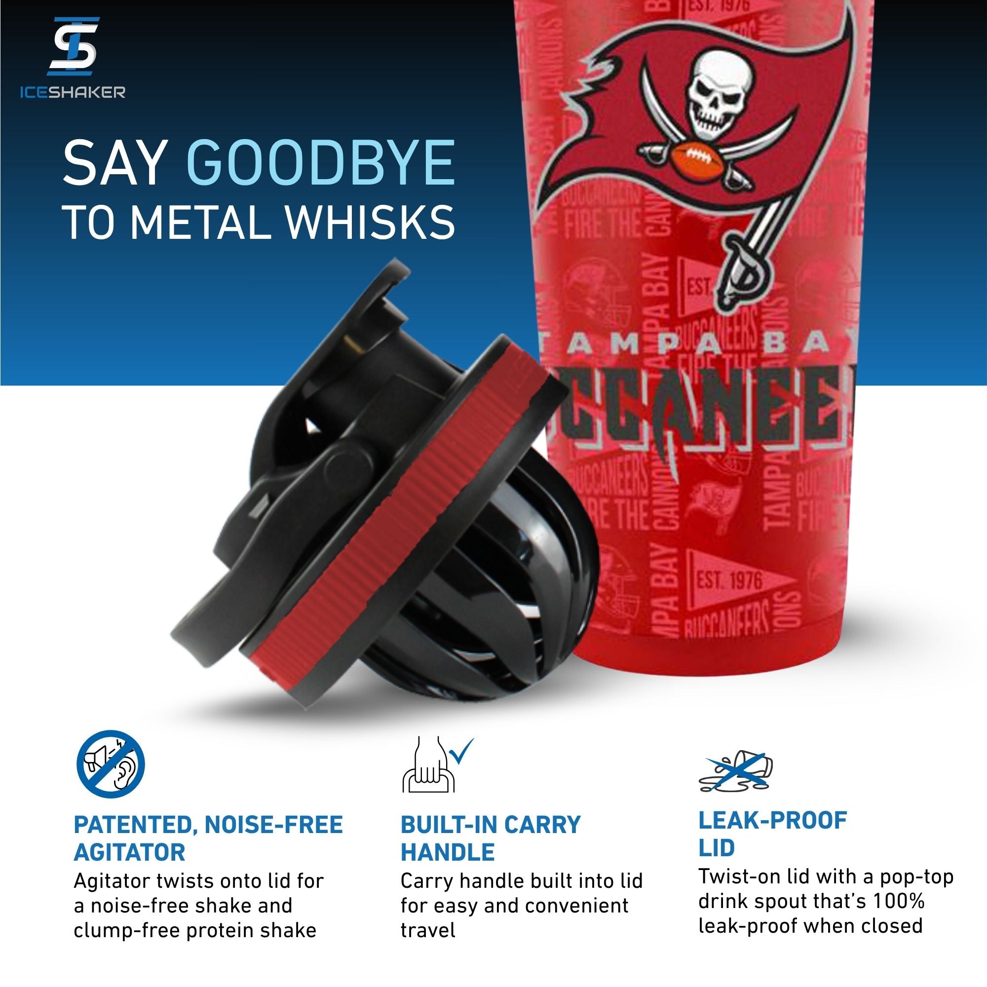 Officially Licensed Tampa Bay Buccaneers 4D Ice Shaker