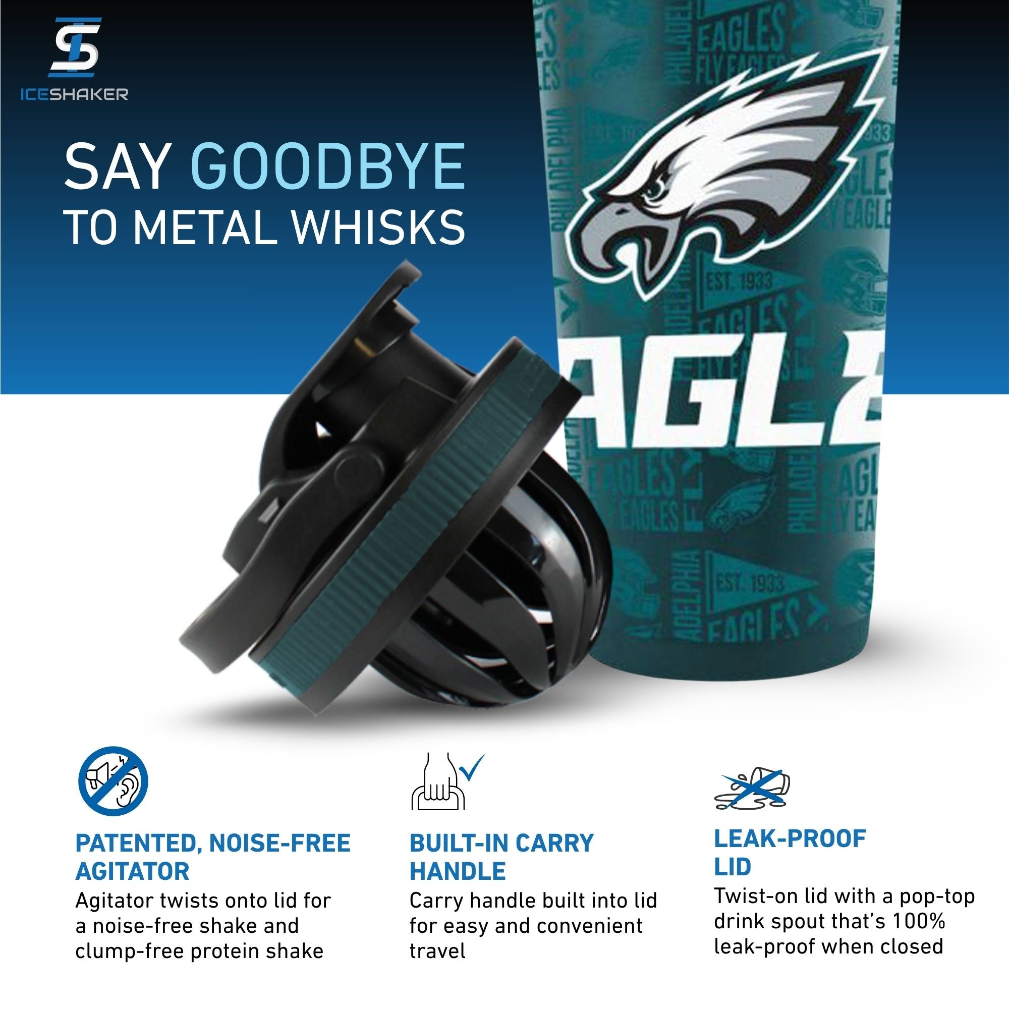 Officially Licensed Philadelphia Eagles 4D Ice Shaker