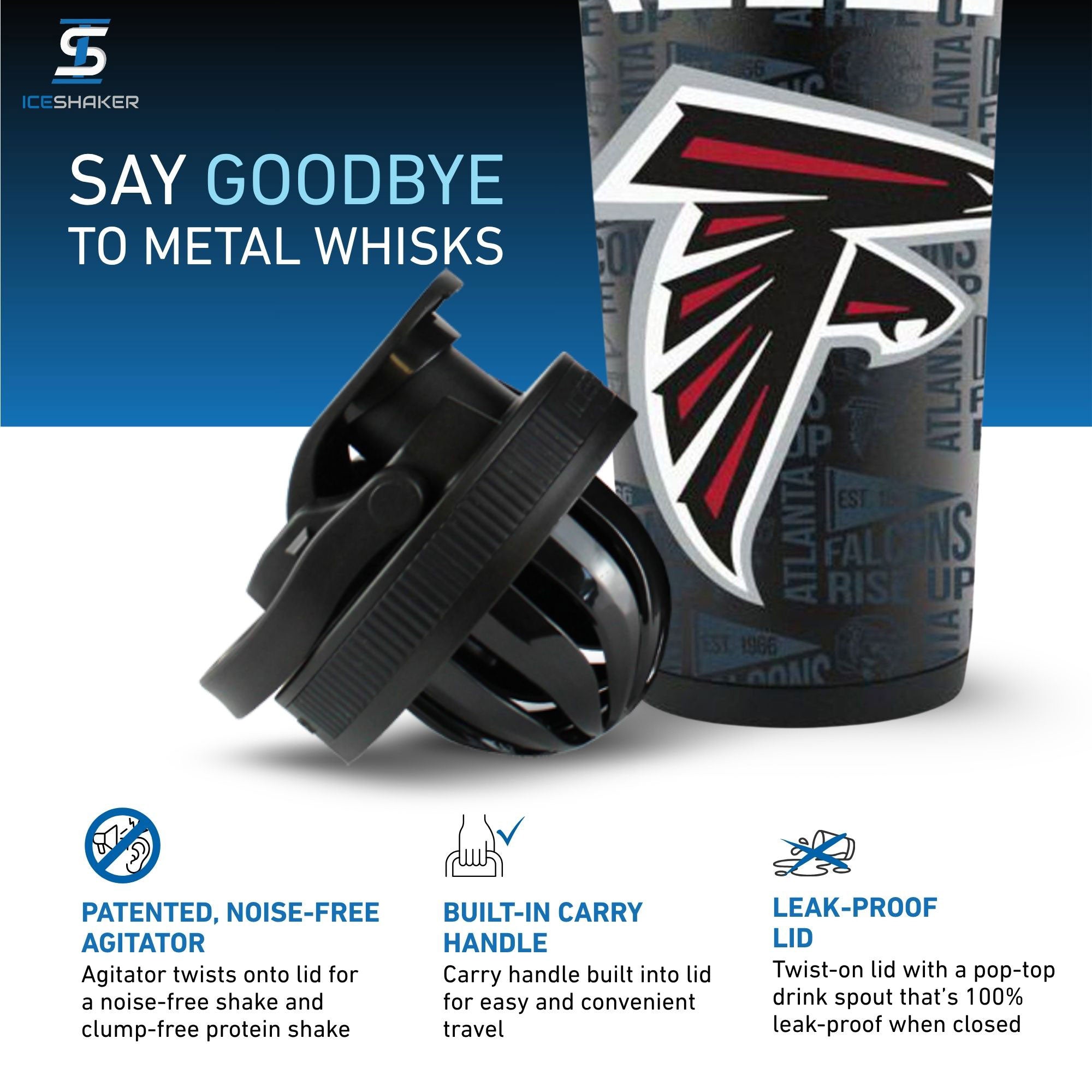 Officially Licensed Atlanta Falcons 4D Ice Shaker