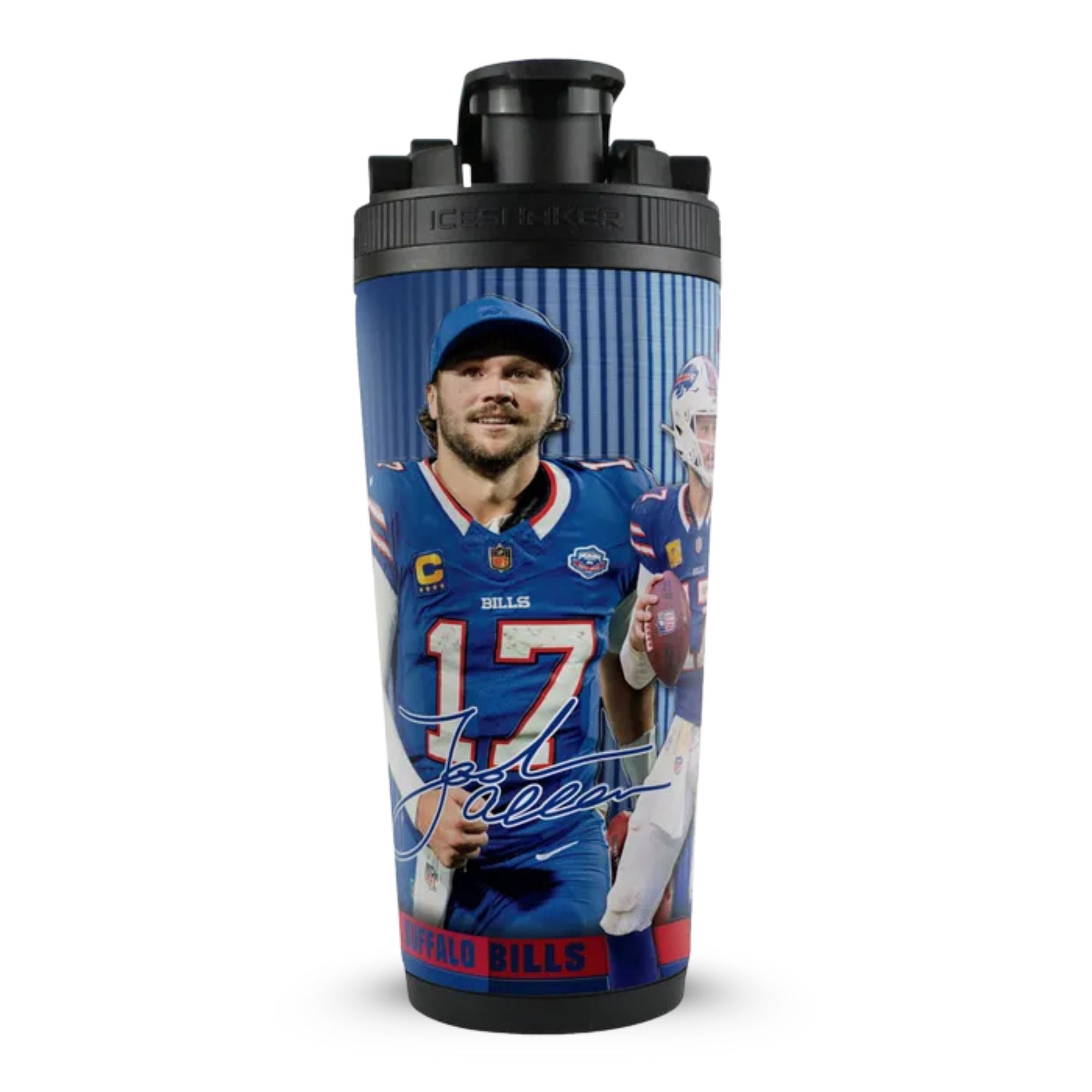 Official Buffalo Bills Josh Allen Stainless Steel Shaker | Ice Shaker