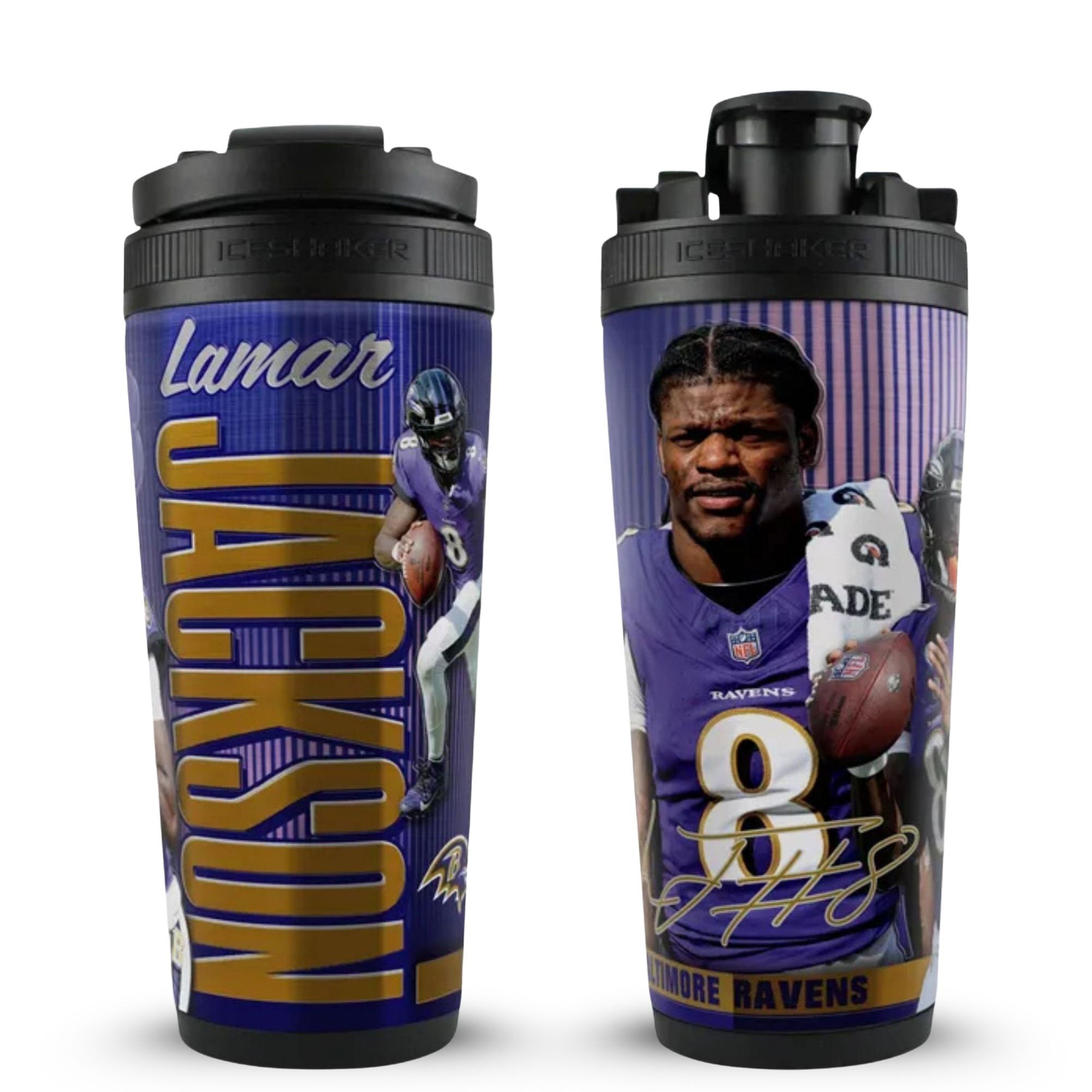 NFL Baltimore Ravens Stainless Steel Shaker Bottles | Ice Shaker