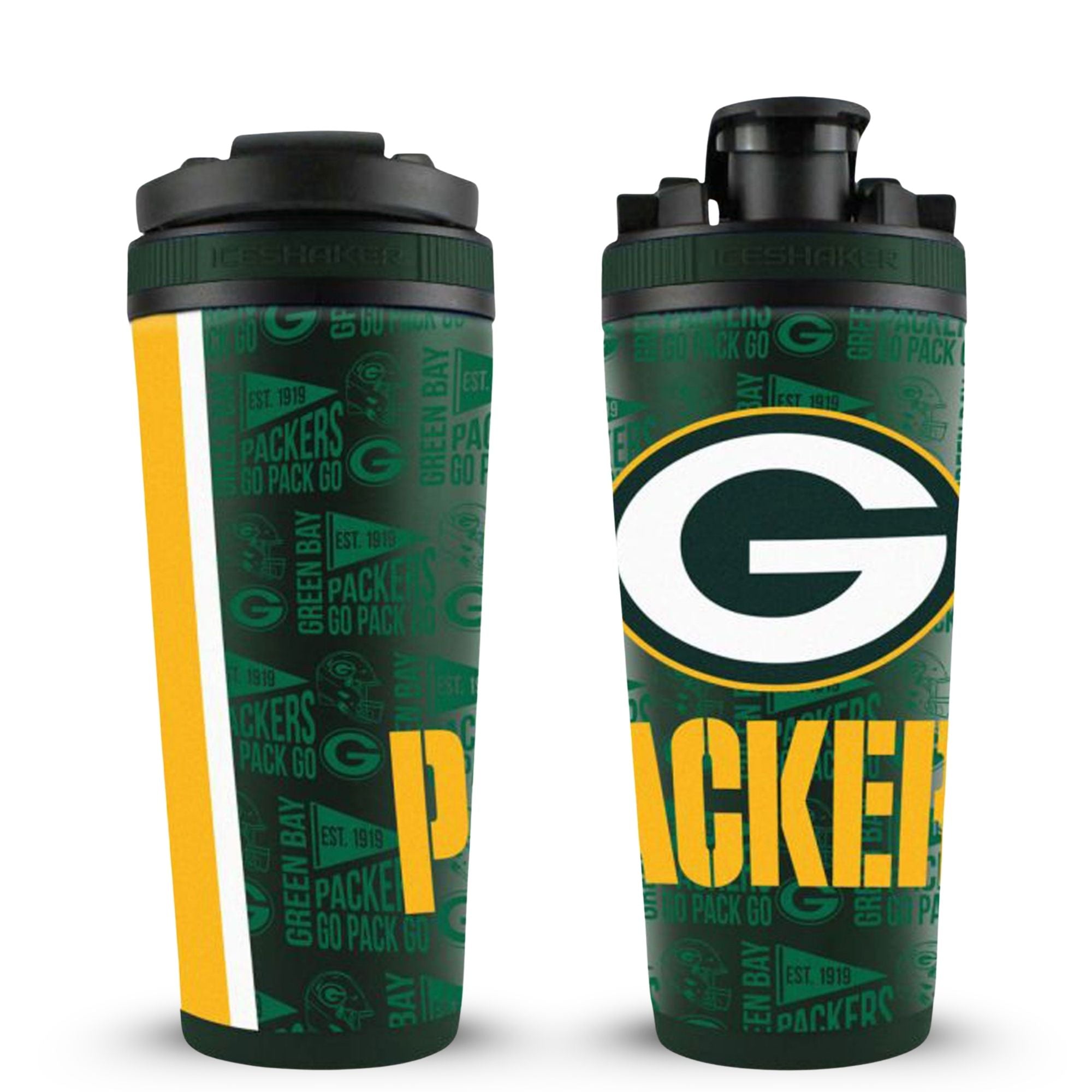NFL Green Bay Packers Stainless Steel Shaker Bottles | Ice Shaker