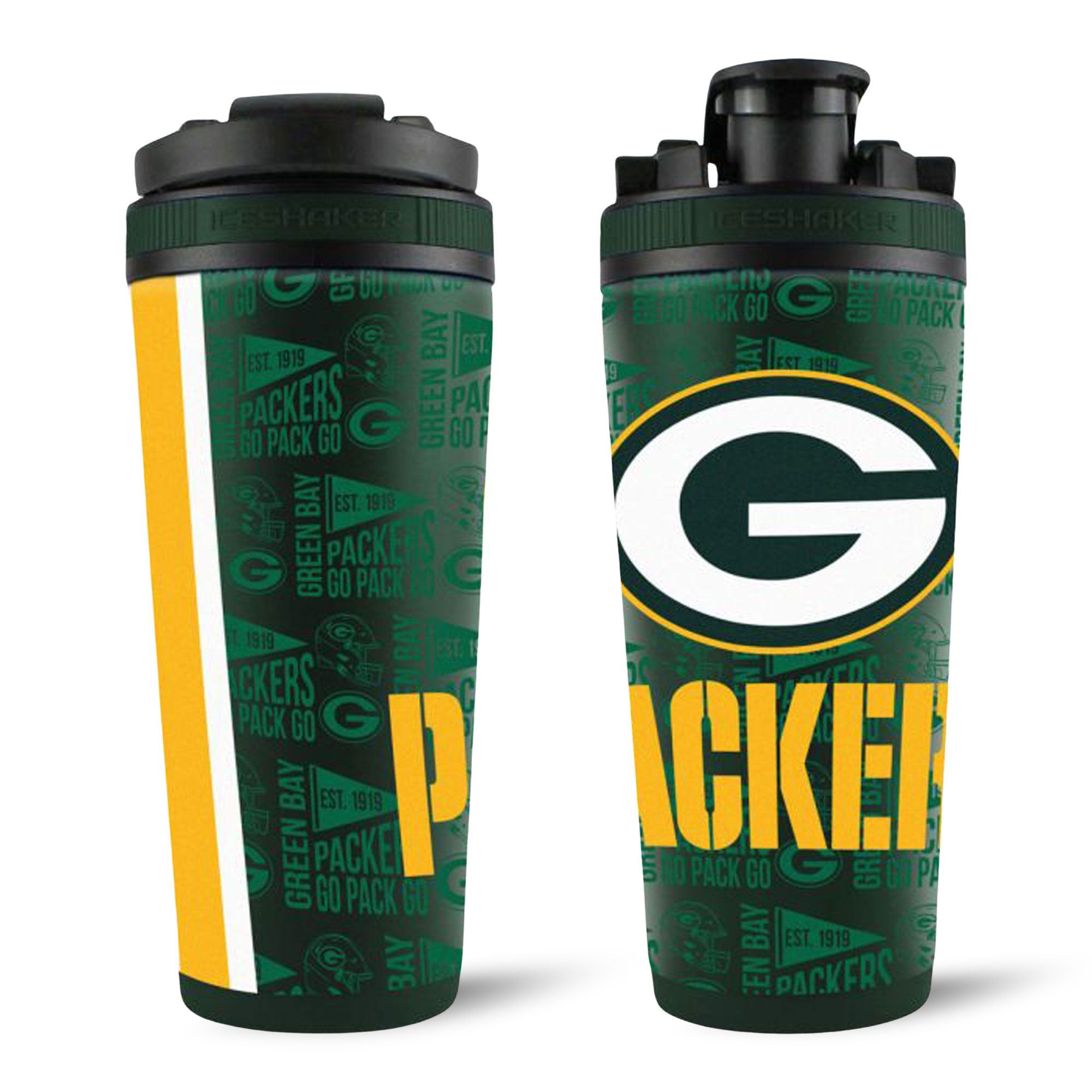 NFL Green Bay Packers Stainless Steel Shaker Bottles | Ice Shaker