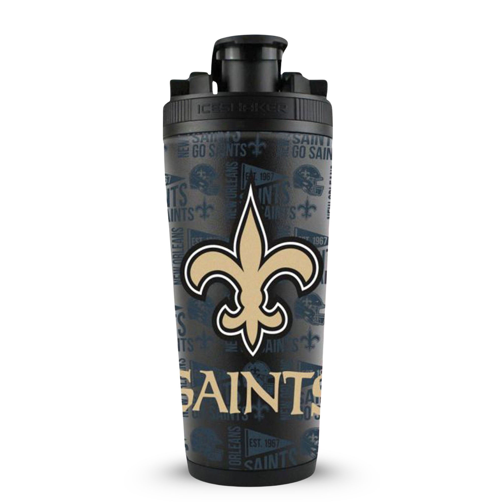 Officially Licensed NFL New Orleans Saints 4D Ice Shaker