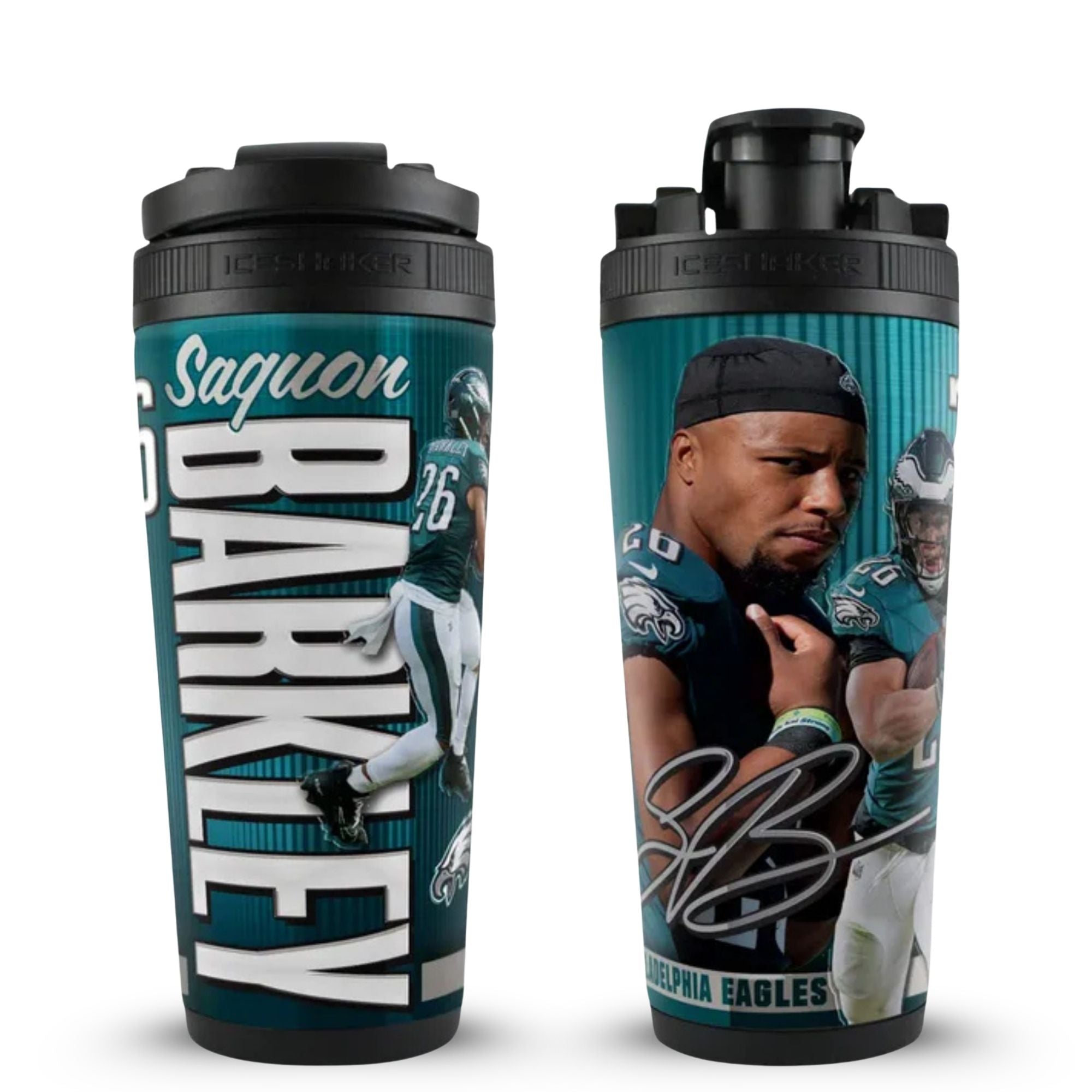 Official Saquon Barkley Philadelphia Eagles 4D 26oz Ice Shaker