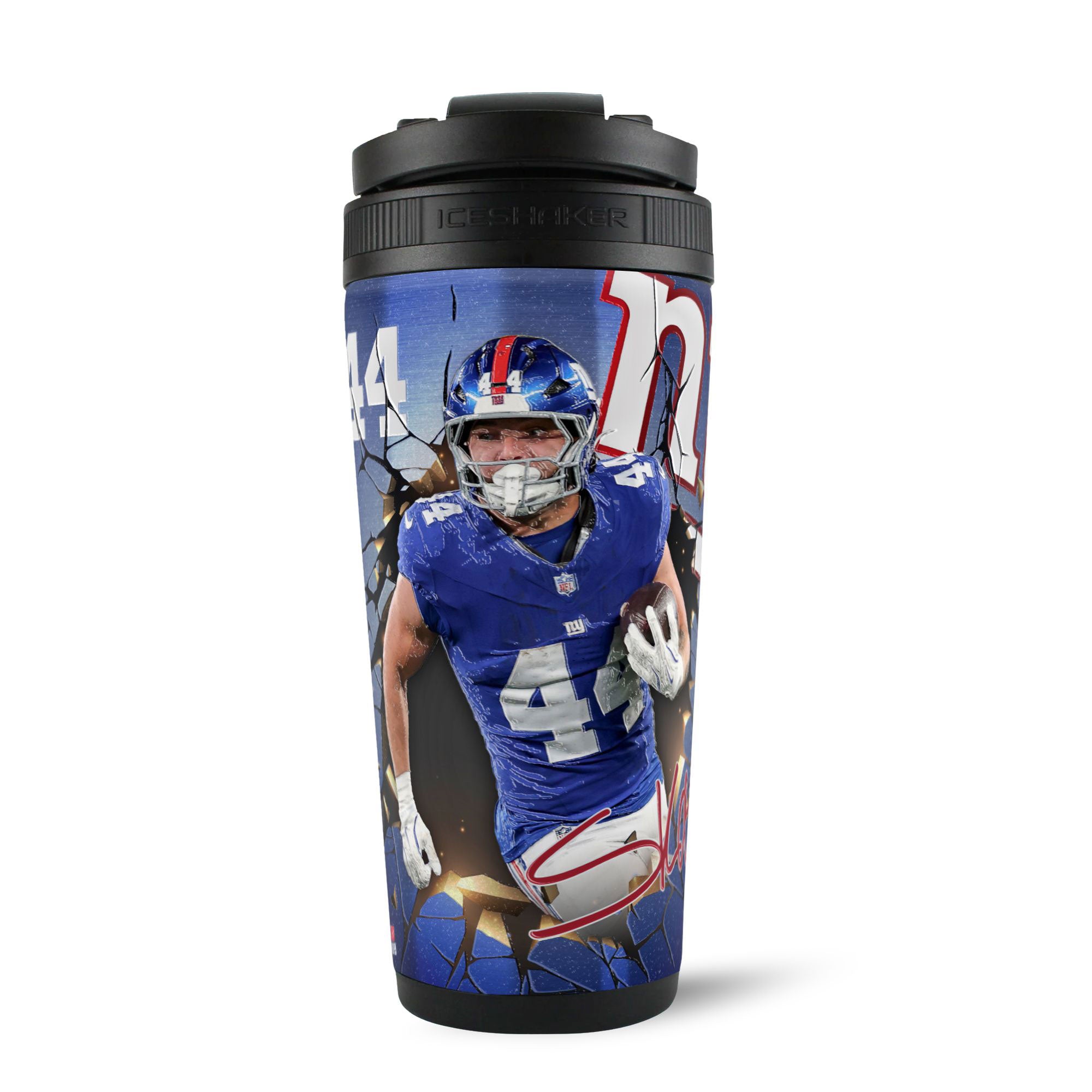 Official Cam Skattebo NY Giants 4D 26oz Ice Shaker