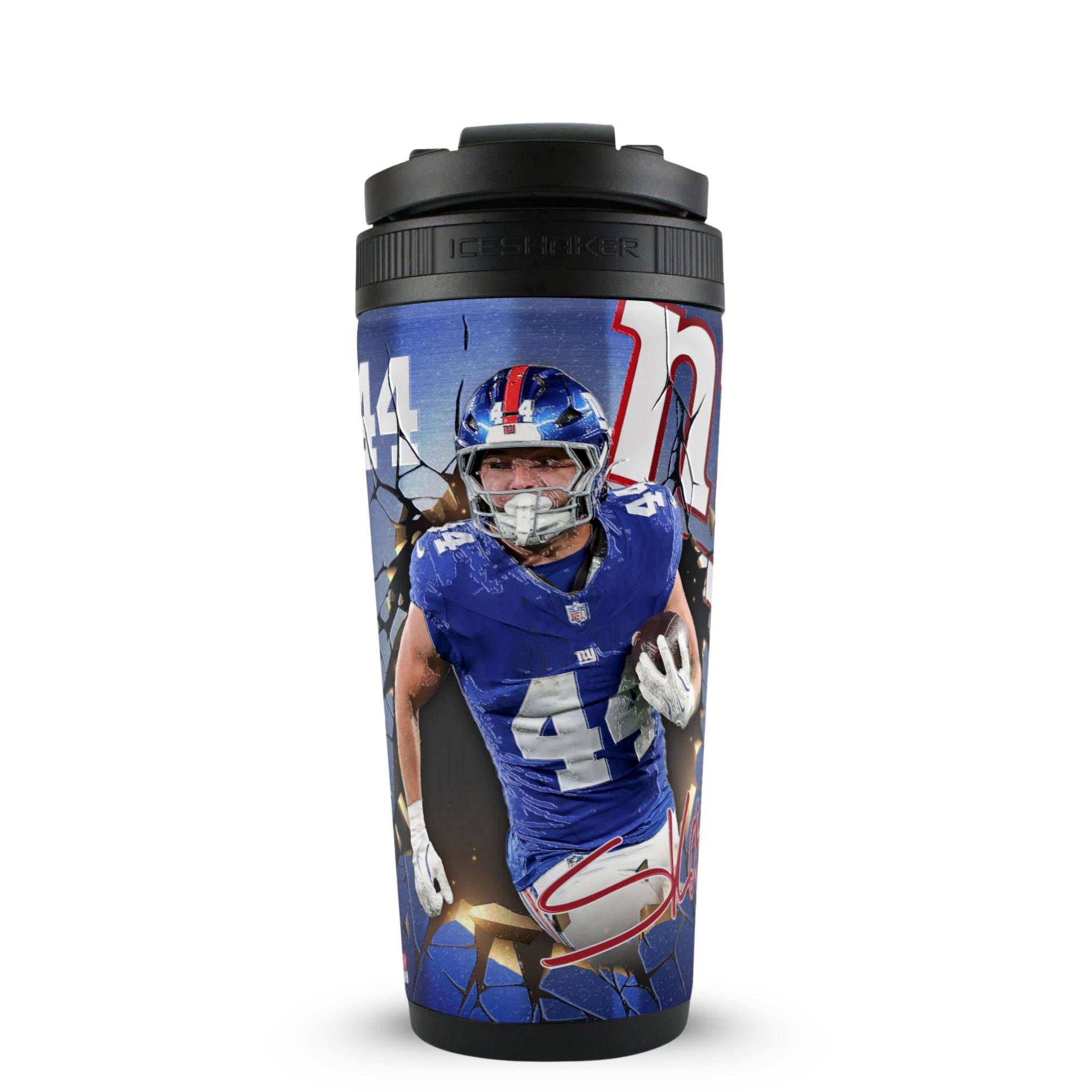 Official Cam Skattebo NY Giants 4D 26oz Ice Shaker