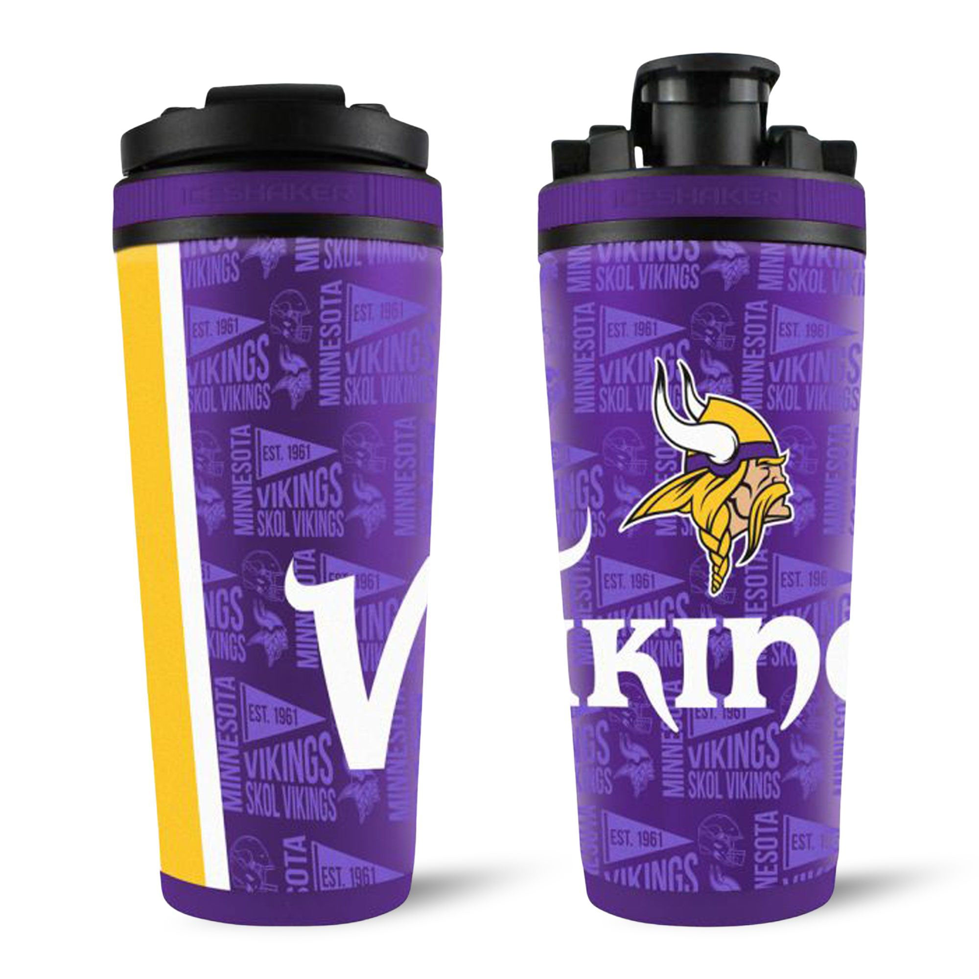 アイリスアメトリン Officially Licensed NFL Minnesota Vikings 4D Ice Shaker
