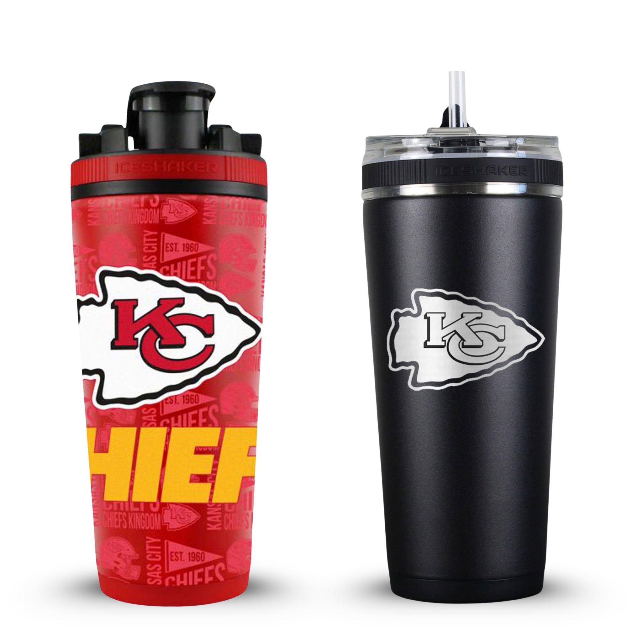 Kansas City Chiefs 4D Shaker & Flex Bottle Bundle