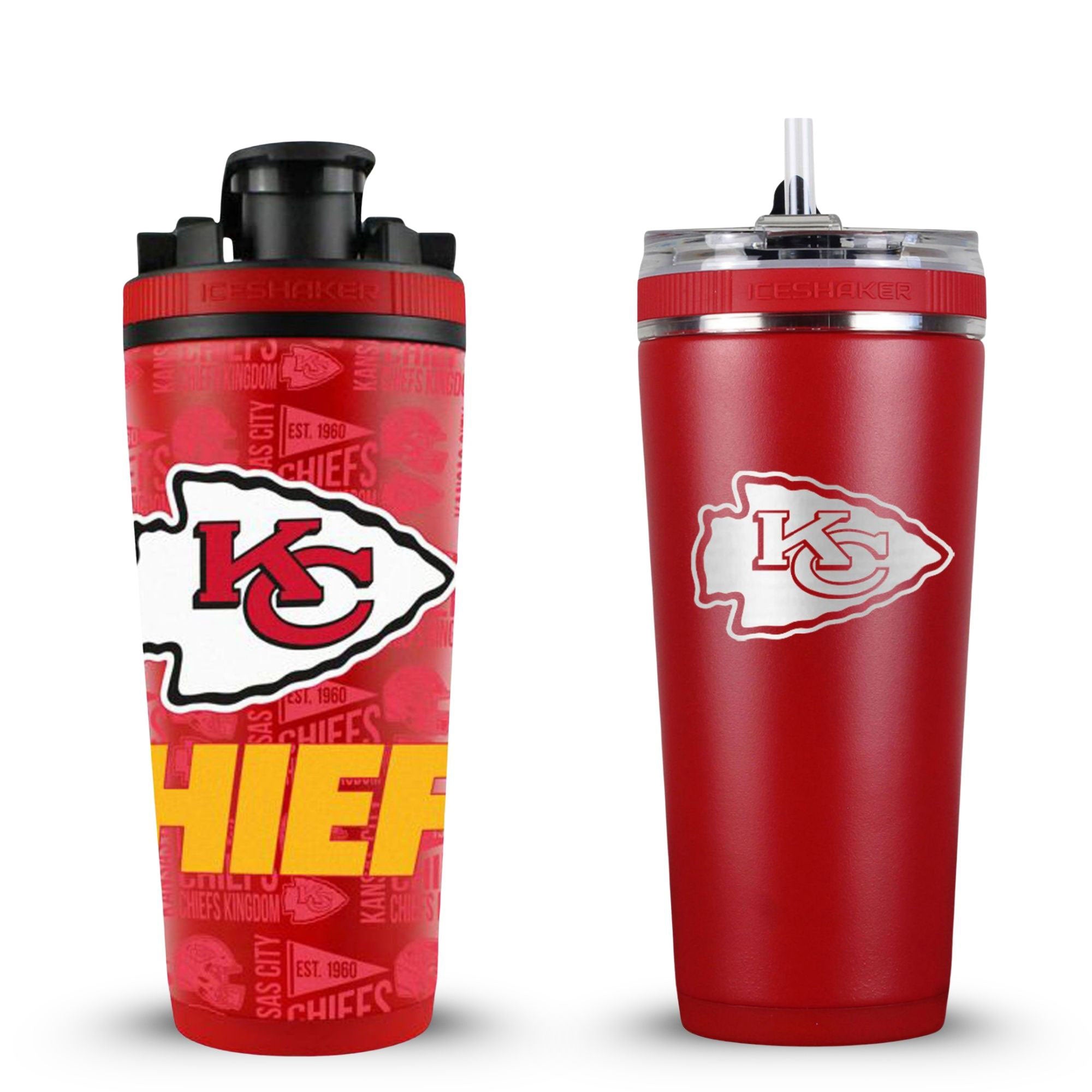 Kansas City Chiefs 4D Shaker & Flex Bottle Bundle