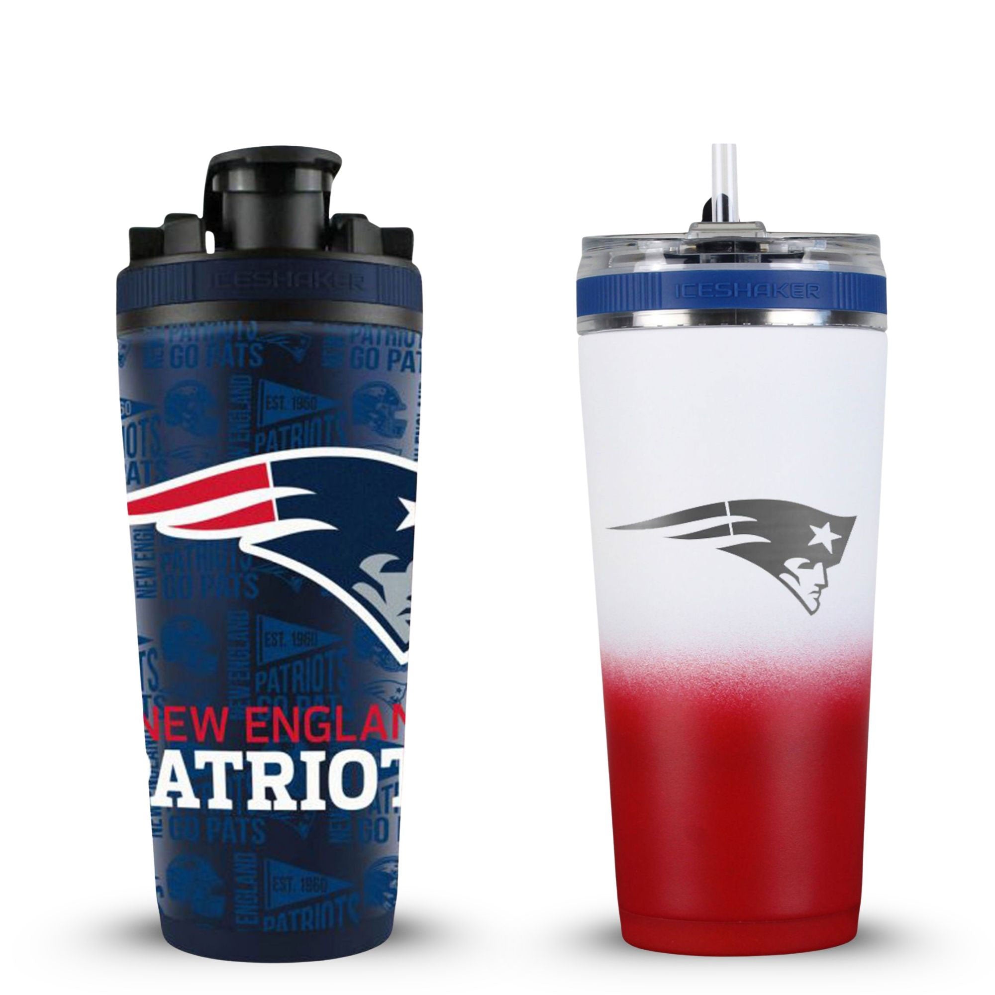 New England Patriots 4D Shaker & Flex Bottle Bundle