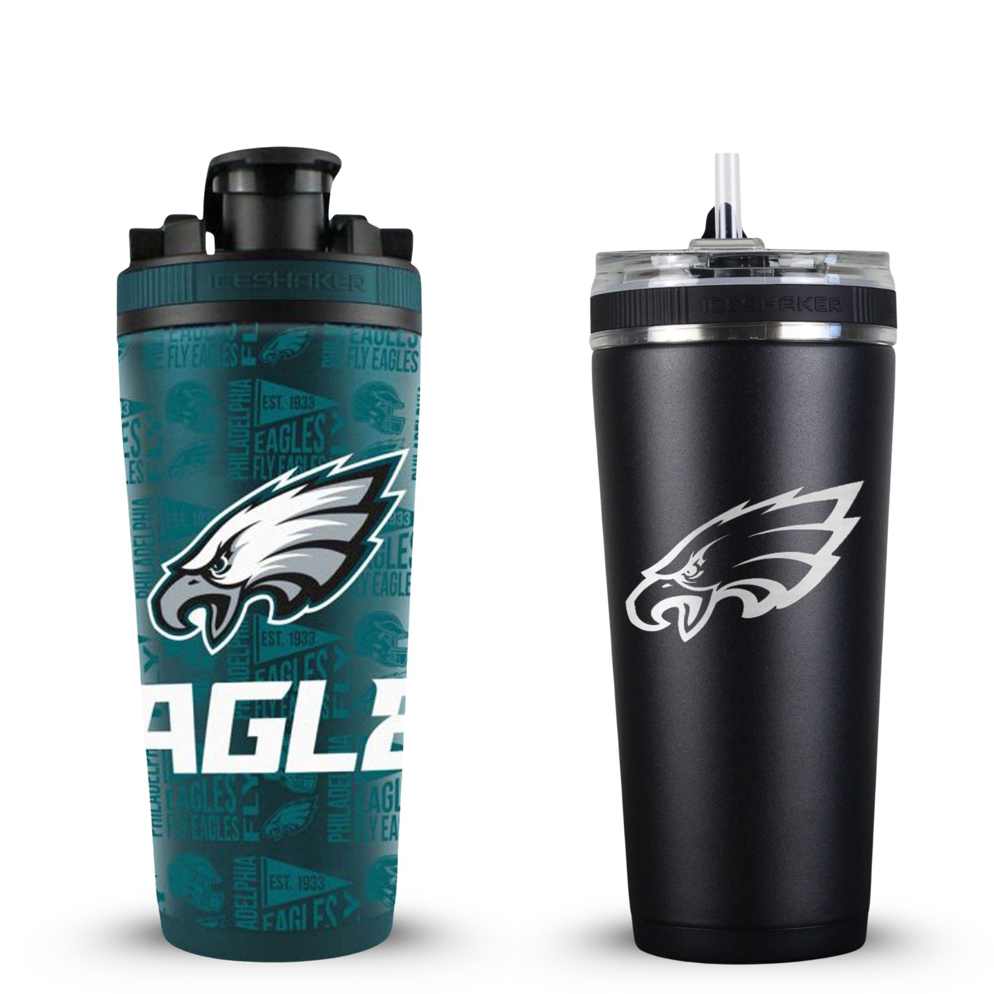 Philadelphia Eagles 4D Shaker & Flex Bottle Bundle