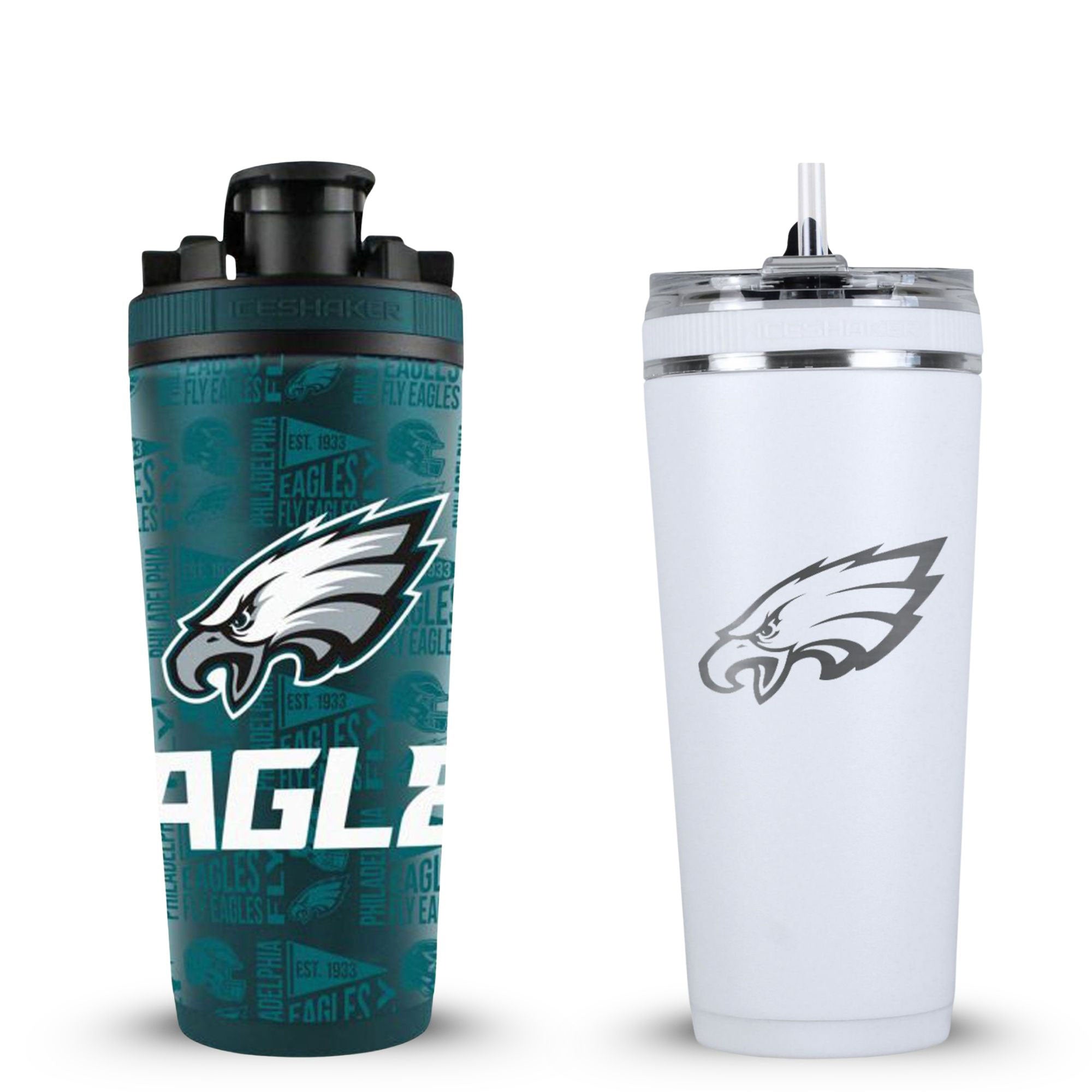 Philadelphia Eagles 4D Shaker & Flex Bottle Bundle
