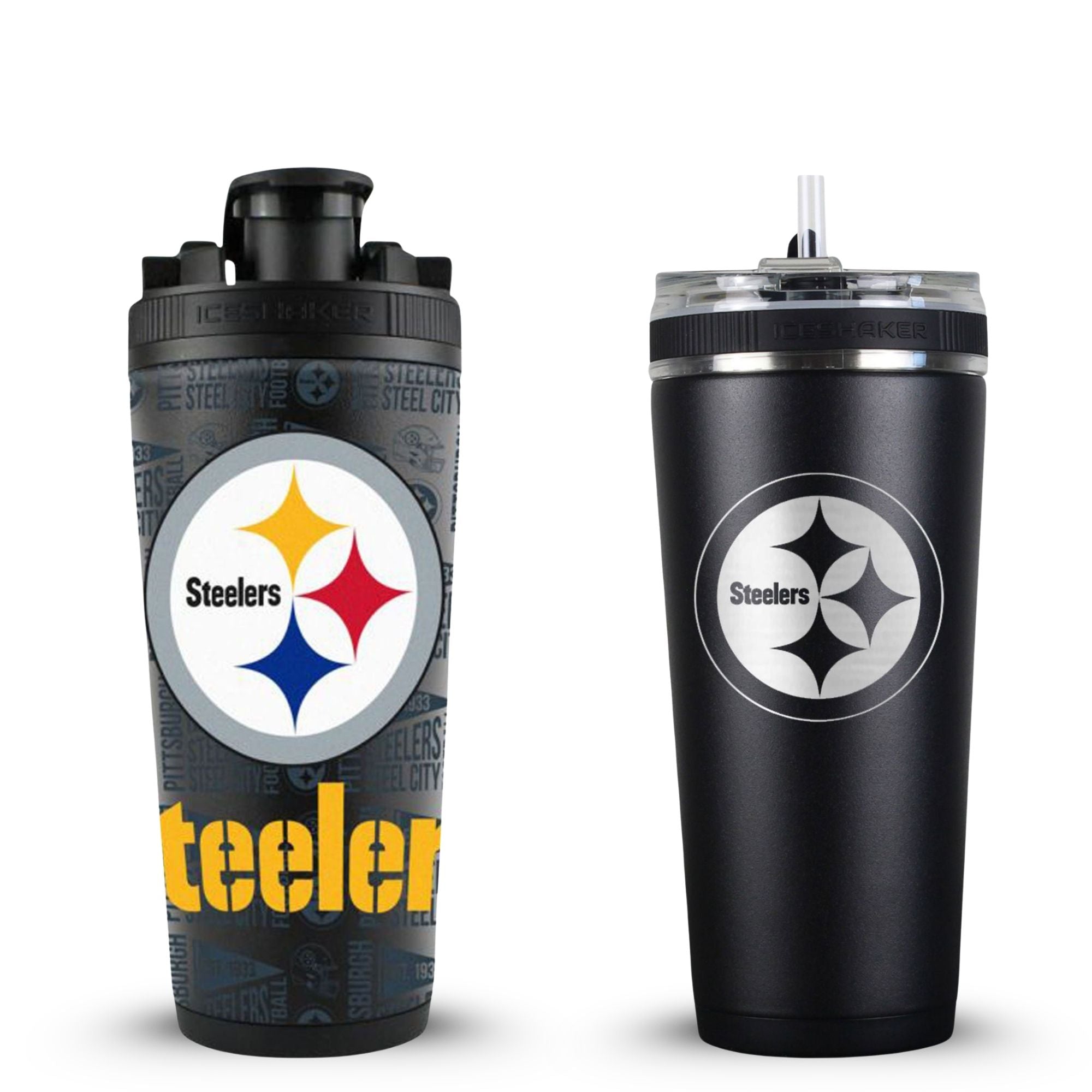 Pittsburgh Steelers 4D Shaker & Flex Bottle Bundle