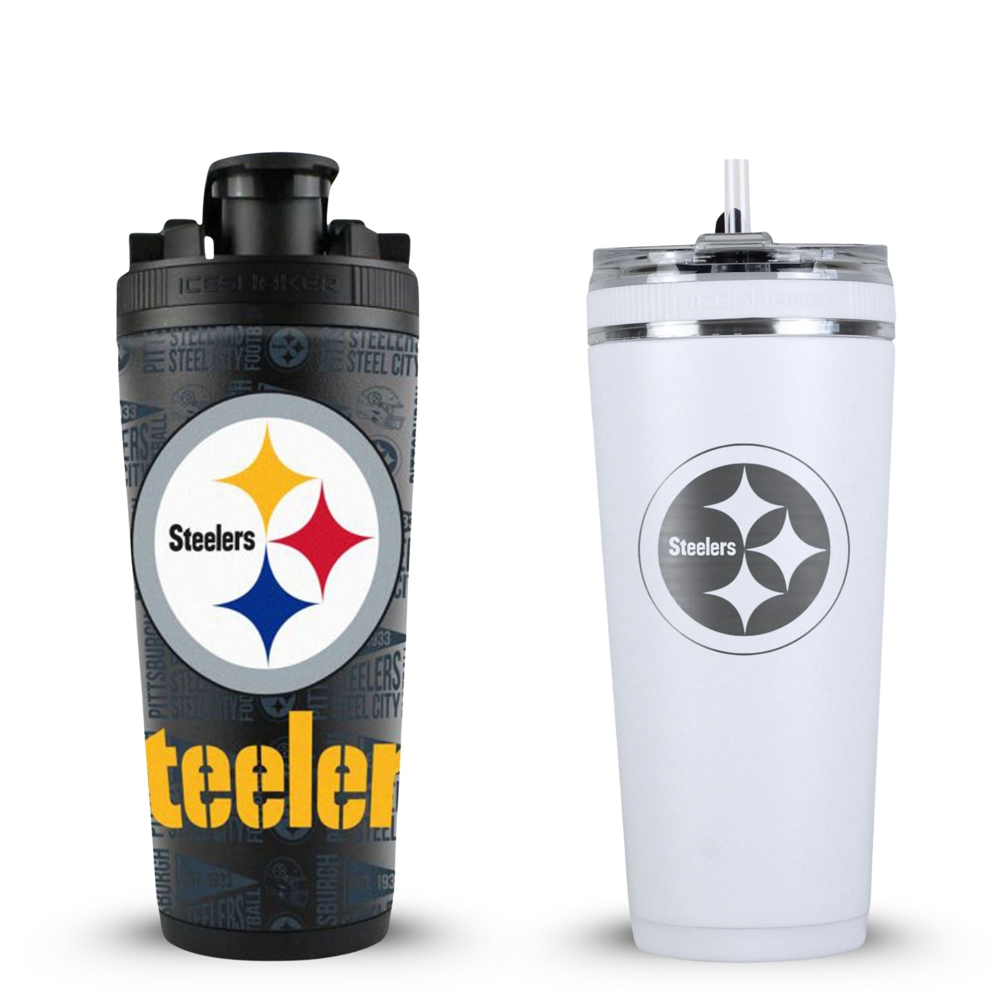 Pittsburgh Steelers 4D Shaker & Flex Bottle Bundle