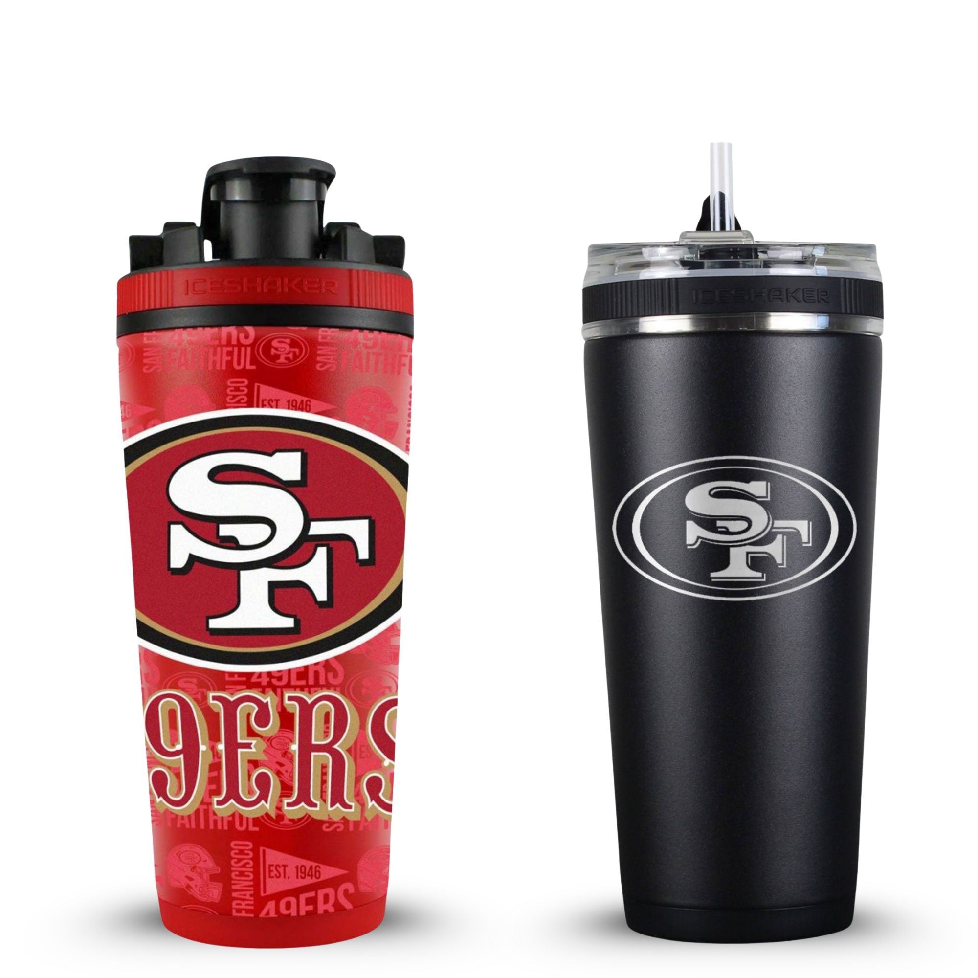 San Francisco 49ers 4D Shaker & Flex Bottle Bundle
