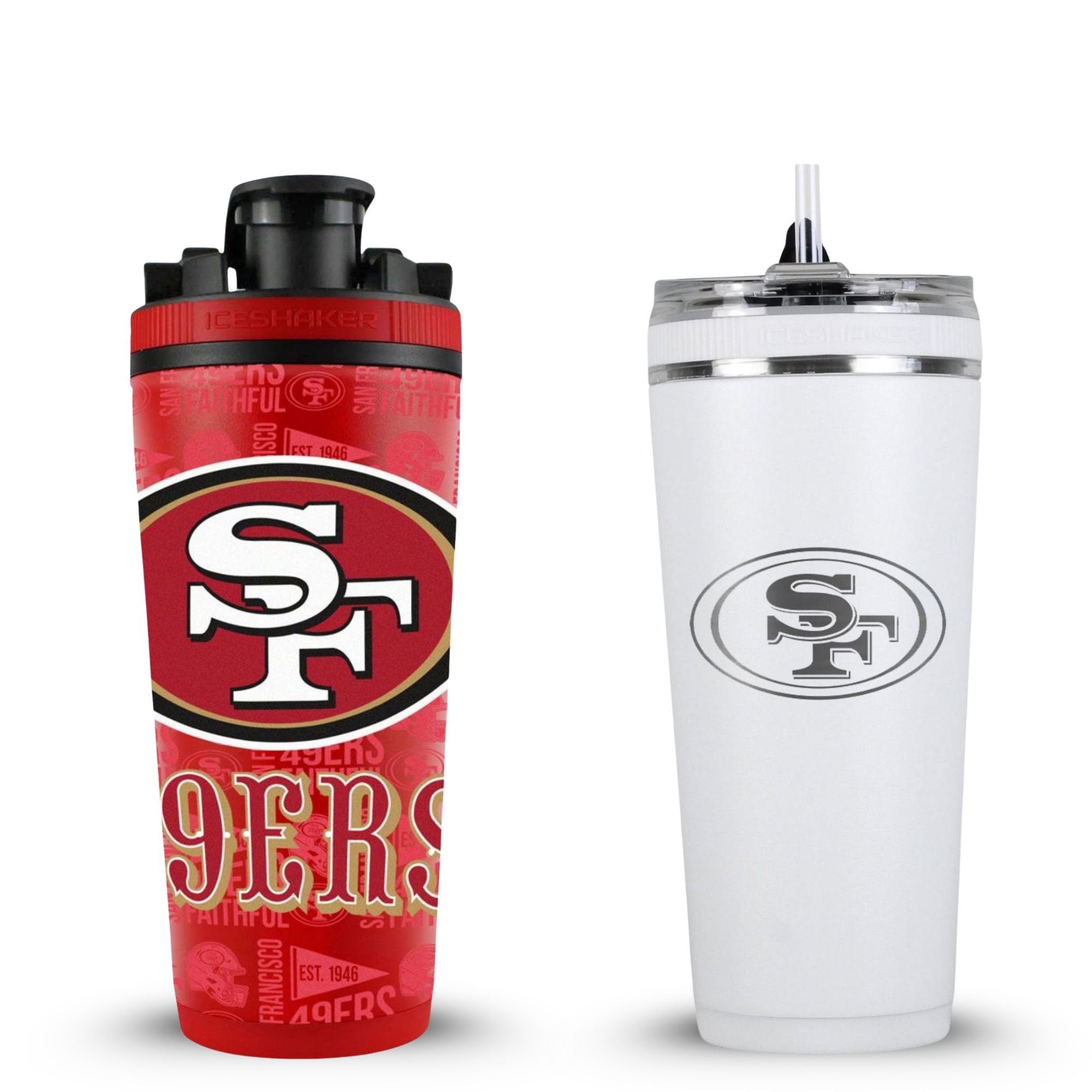 San Francisco 49ers 4D Shaker & Flex Bottle Bundle