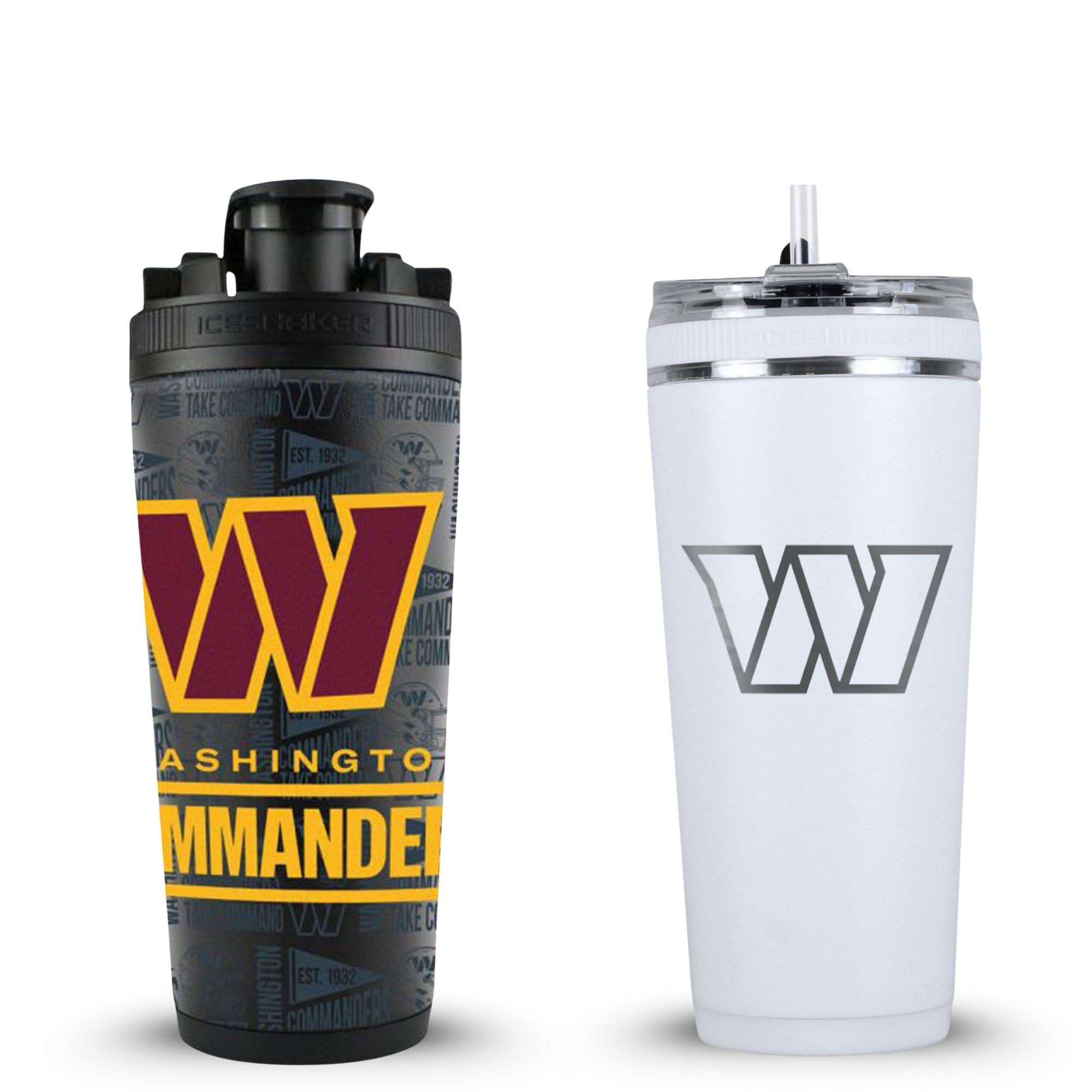 Washington Commanders 4D Shaker & Flex Bottle Bundle