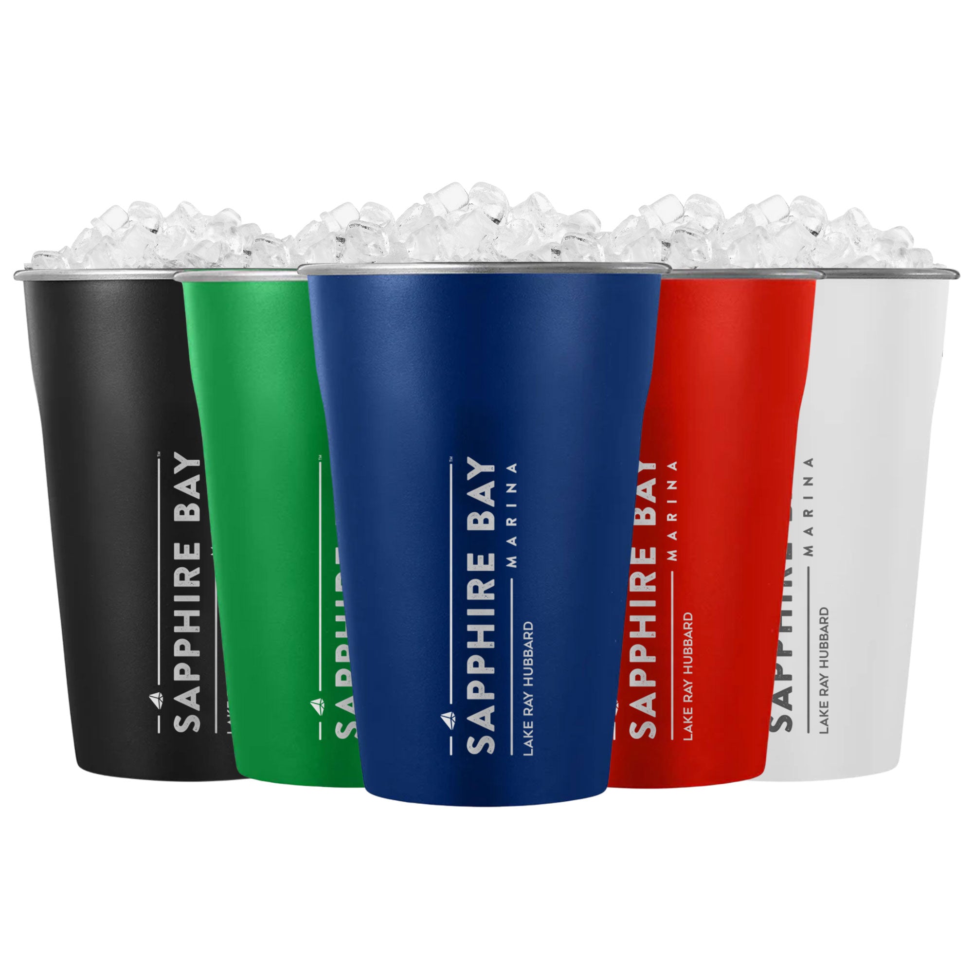 Sapphire Bay Marina Custom 20oz Stainless Steel Cups - 3 Pack