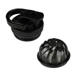 20oz Skinny Shaker Lid + Agitator Combo - Black Lid w/ Black Band