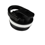 20oz Skinny Shaker Lid - Black Lid w/ White Band