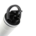20oz Skinny Shaker Lid - Black Lid w/ White Band