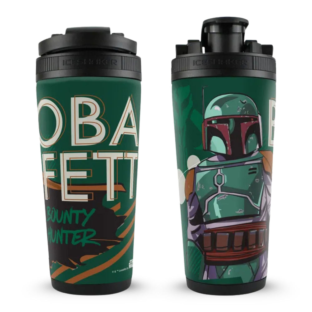Star Wars Boba Fett Bounty Hunter 4D Shaker Bottle | Ice Shaker