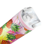 14oz & 20oz Sport Bottle Lie - White Lid with Pineapple Band