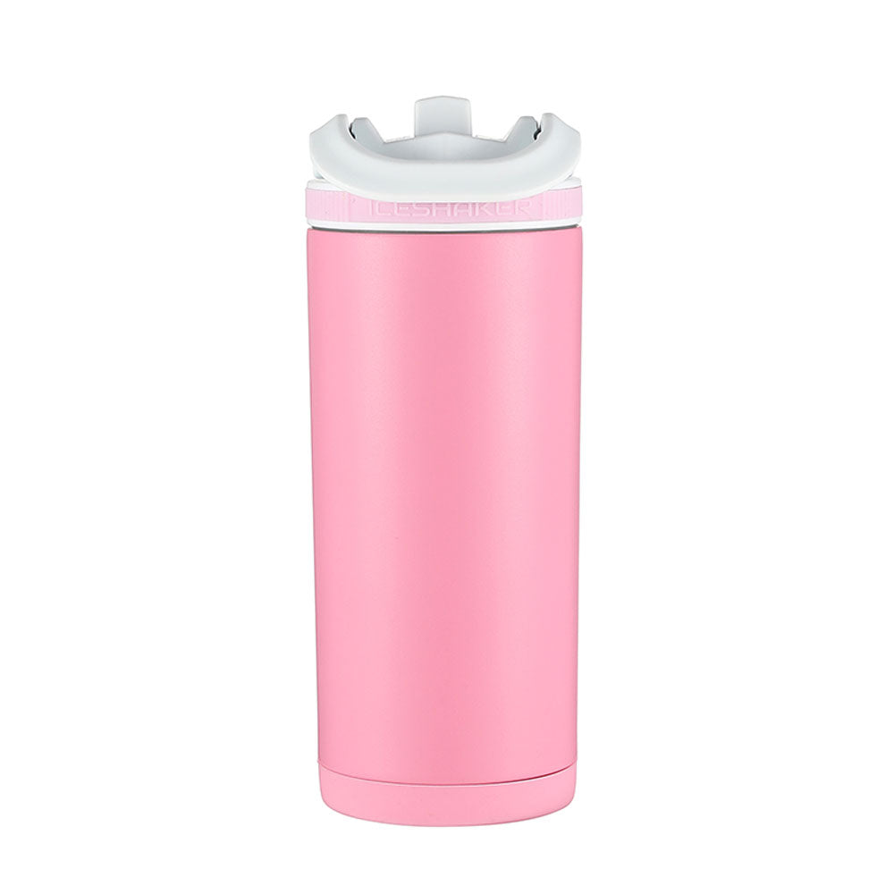 1pc 500ml Plastic Shaker Bottle, Daily Pink Portable Anti-slip