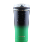 26oz Green Black Ombre Flex Bottle with Metal Base