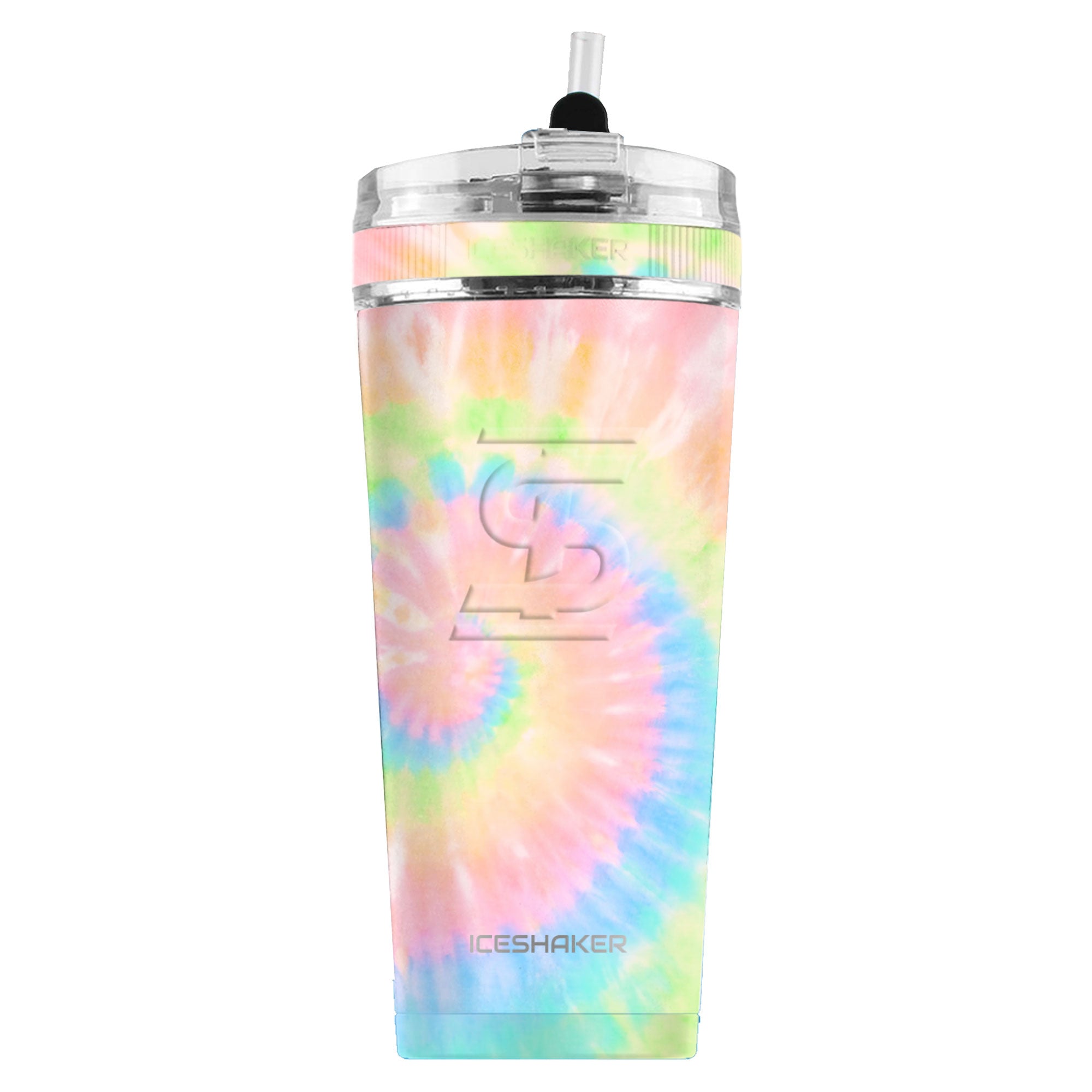 Ice Shaker 26oz Bottle with Flex Lid - Red/Black Ombre