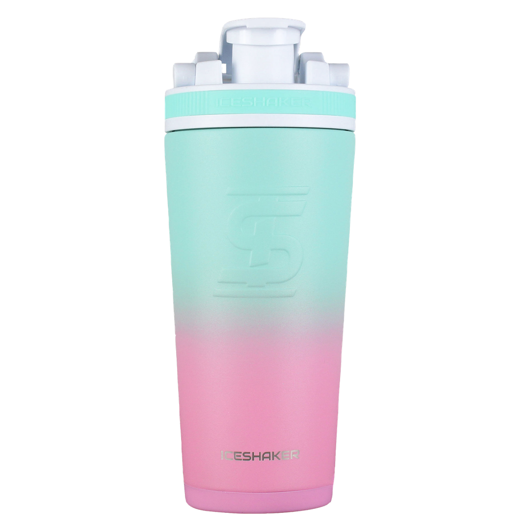 CUSTOM 26oz. Ice Shaker - Pink Mint Ombre