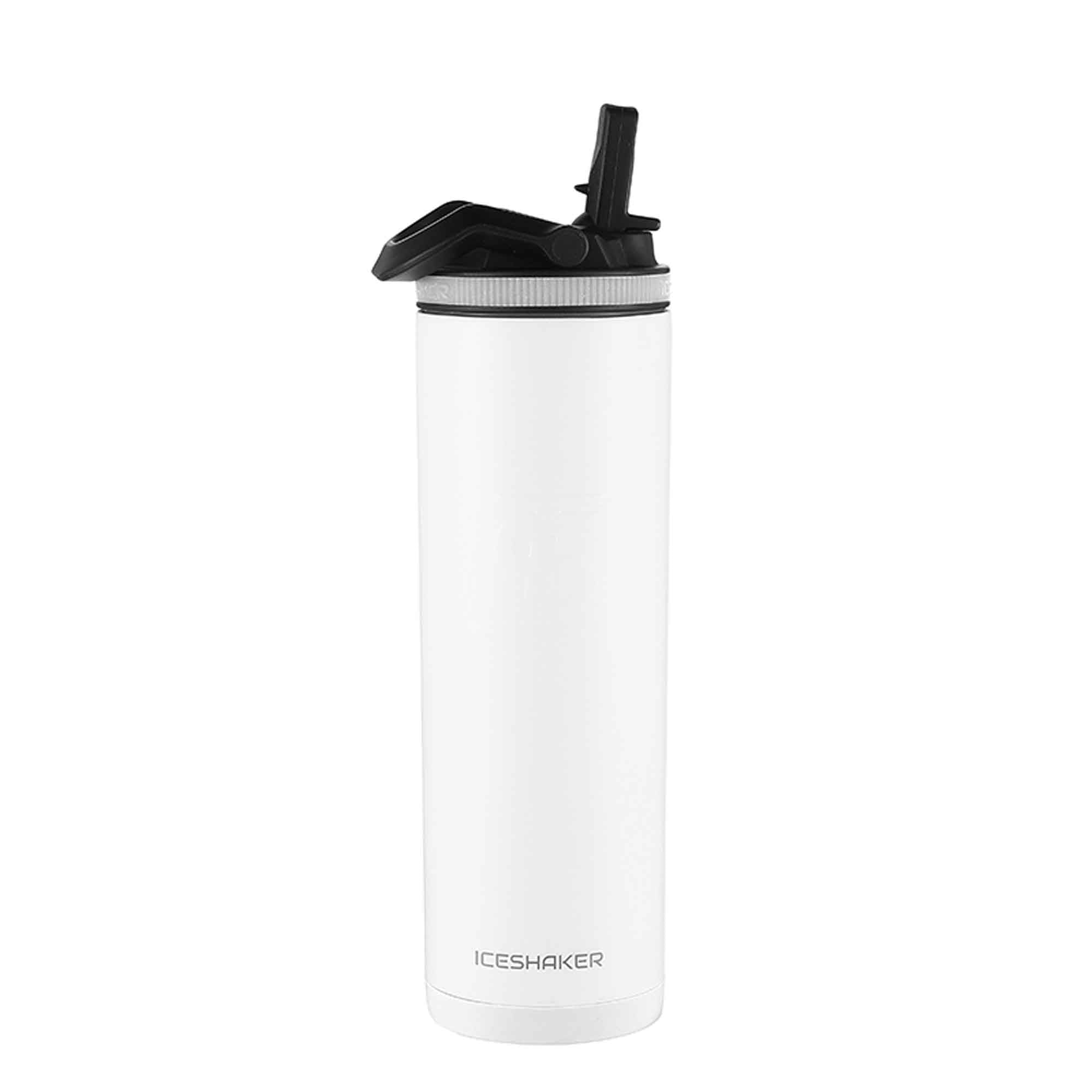 Live Savage Stainless Steel Shaker Bottle (White)