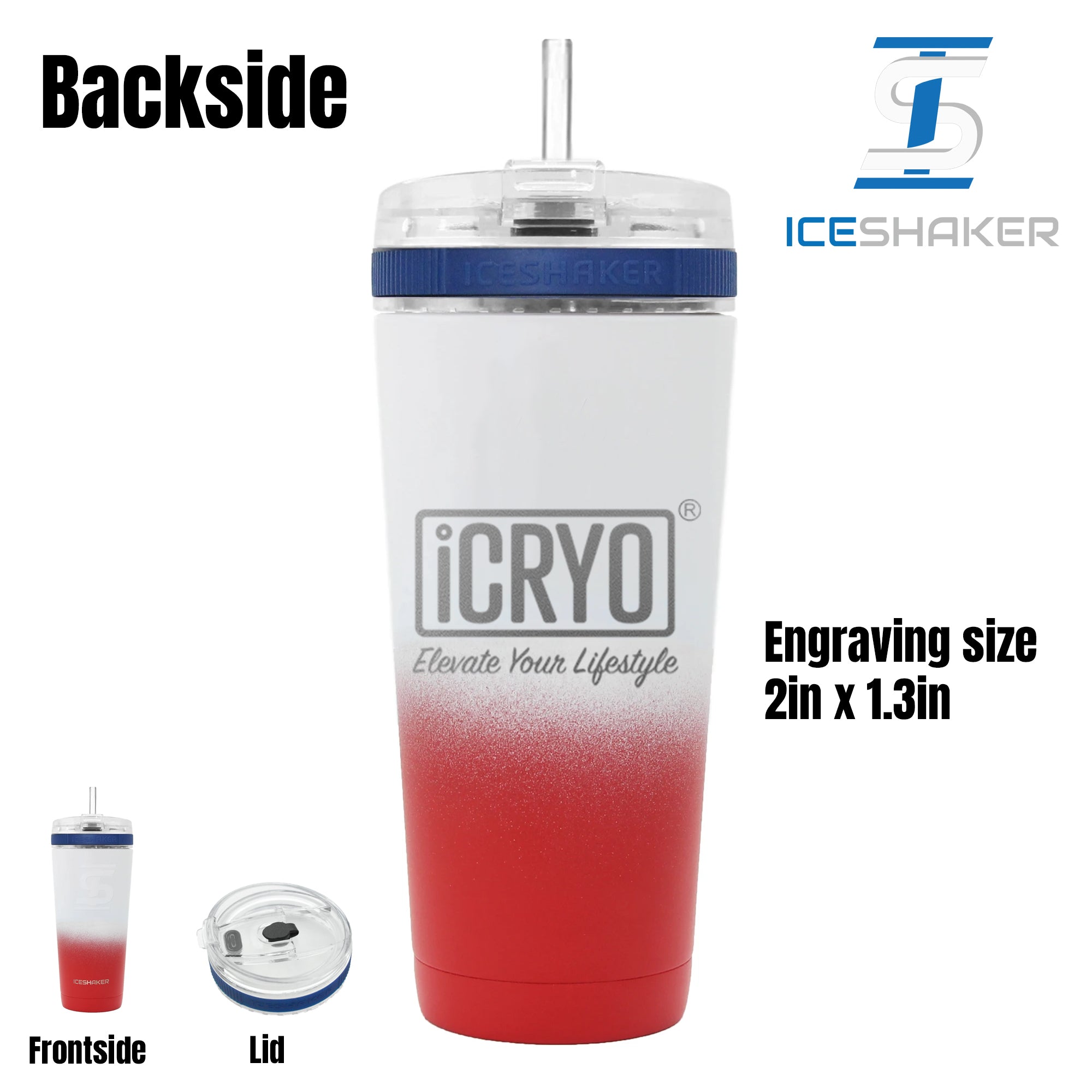 iCRYO Custom 26oz Flex Ice Shaker